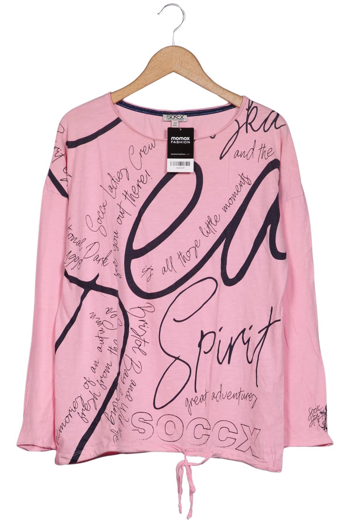 

Soccx Damen Langarmshirt, pink, Gr. 44