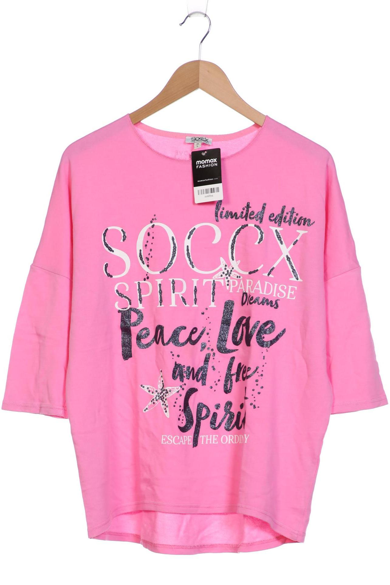 

Soccx Damen Langarmshirt, pink, Gr. 38