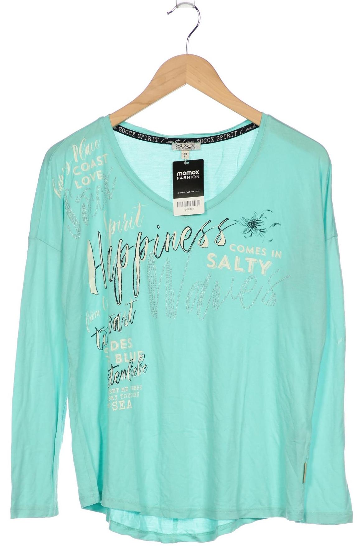 

Soccx Damen Langarmshirt, türkis, Gr. 38