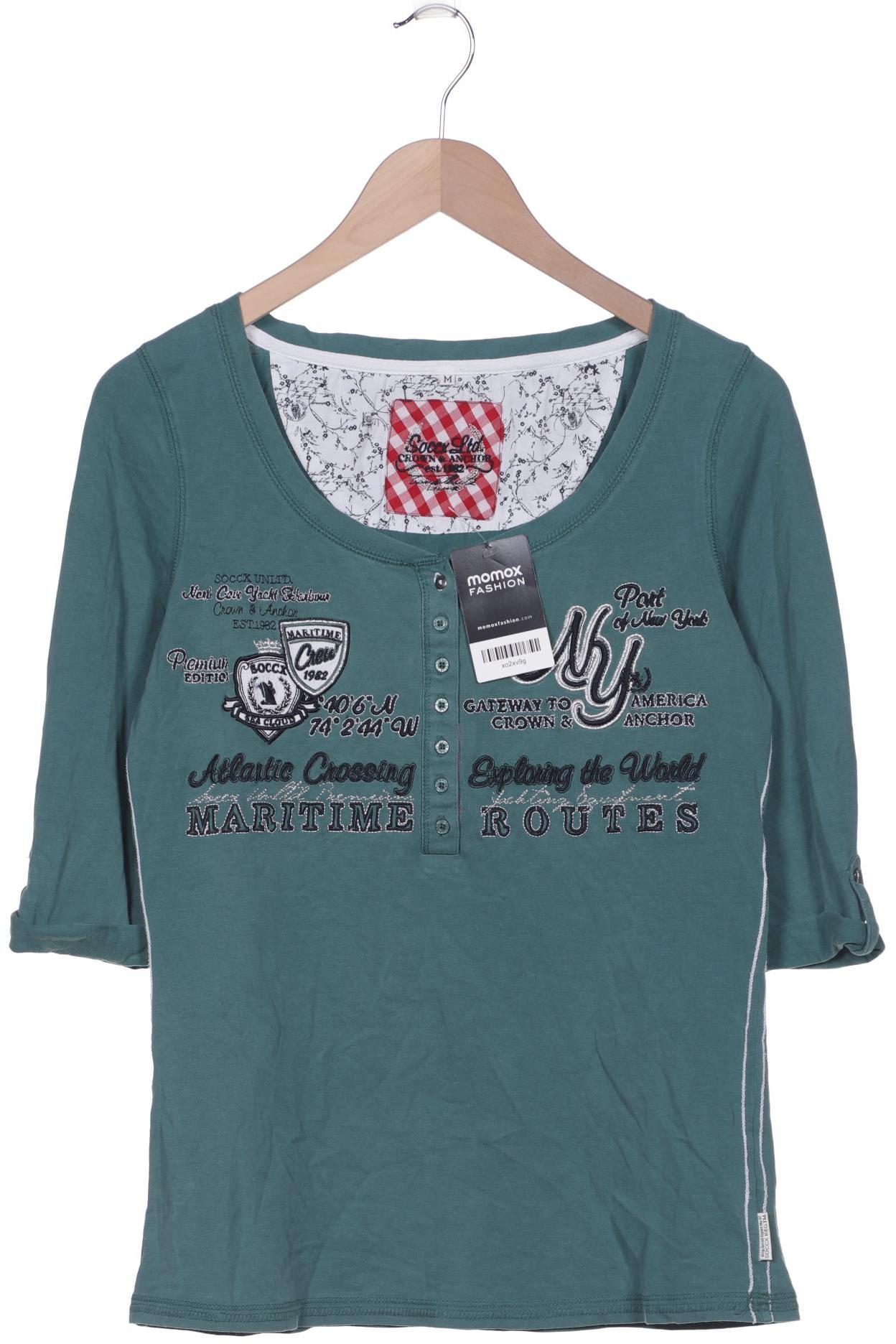 

Soccx Damen Langarmshirt, grün, Gr. 38