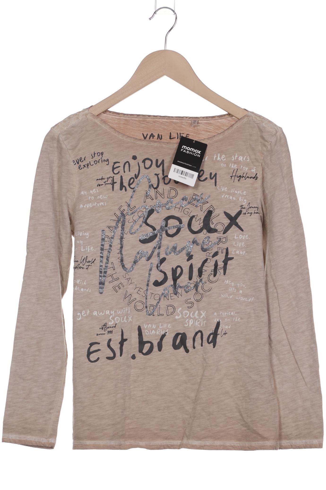 

Soccx Damen Langarmshirt, beige, Gr. 38