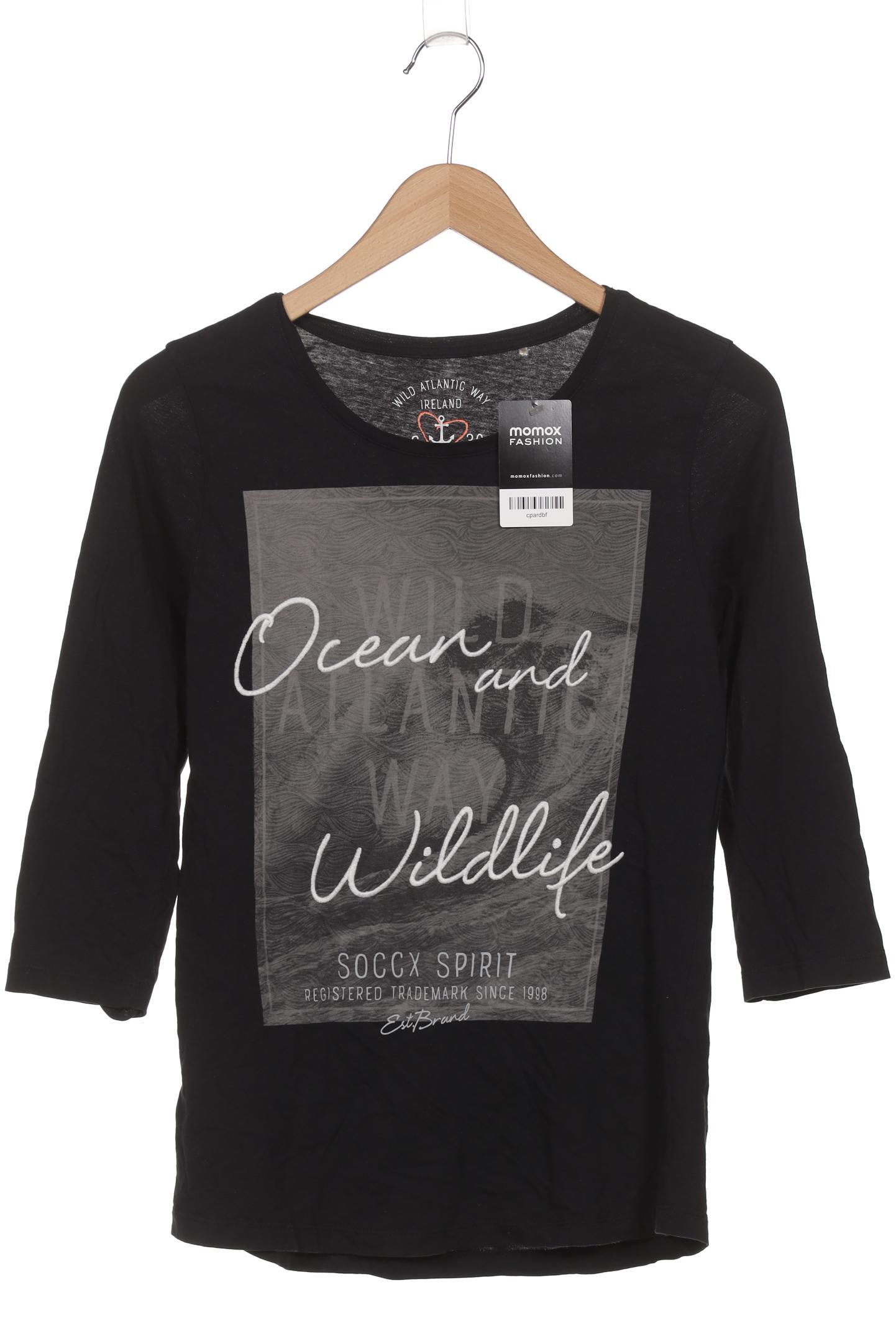 

Soccx Damen Langarmshirt, schwarz, Gr. 36