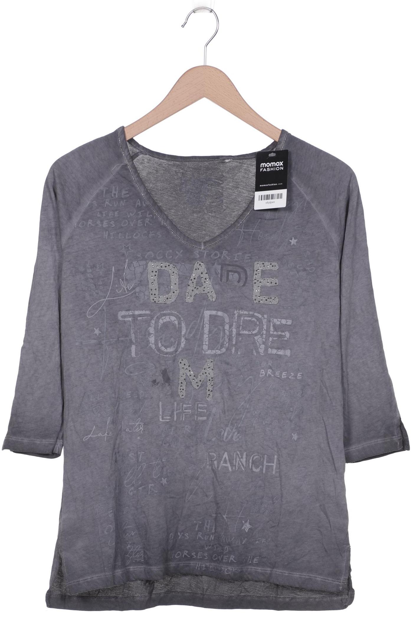 

SOCCX Damen Langarmshirt, grau