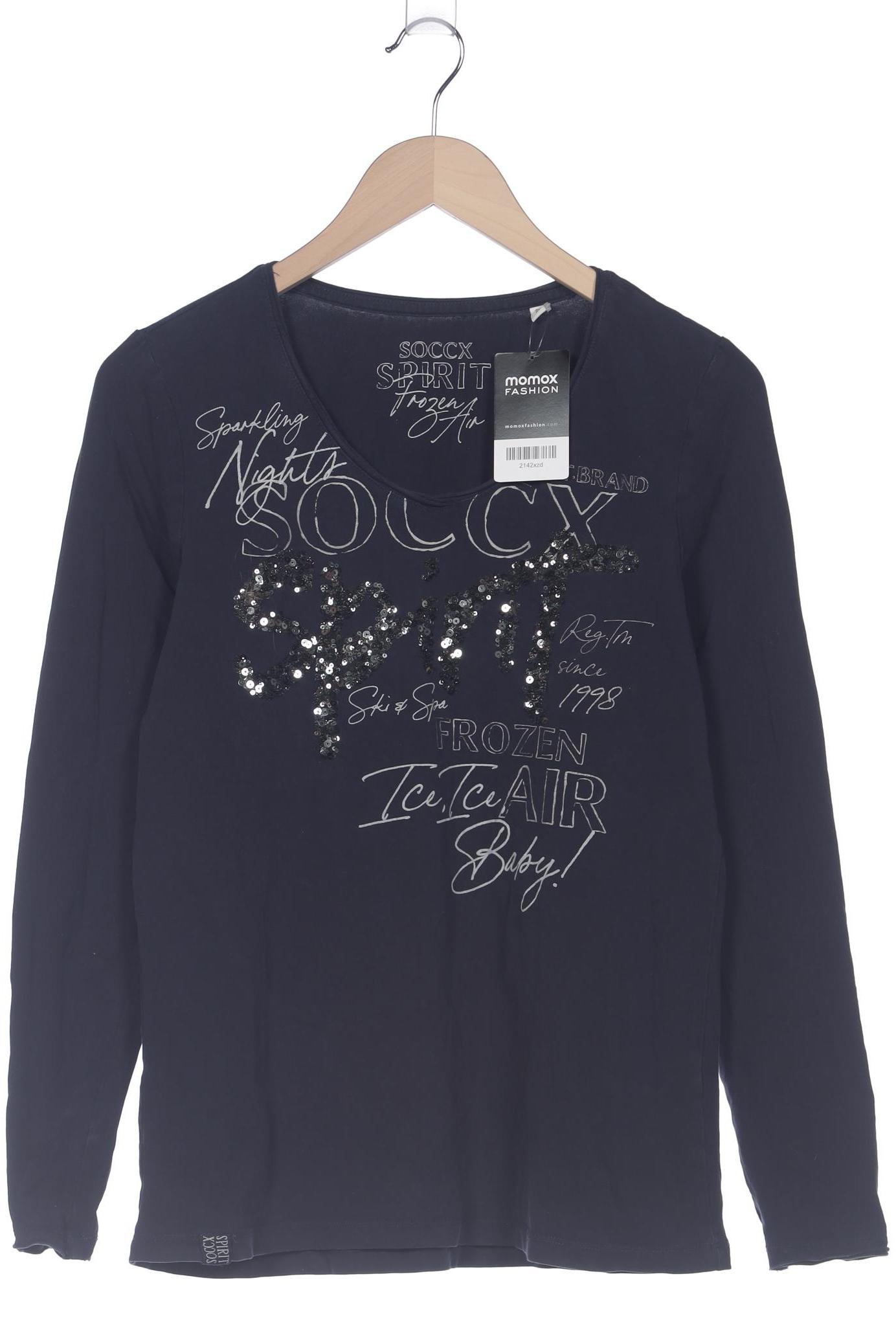 

Soccx Damen Langarmshirt, marineblau, Gr. 38