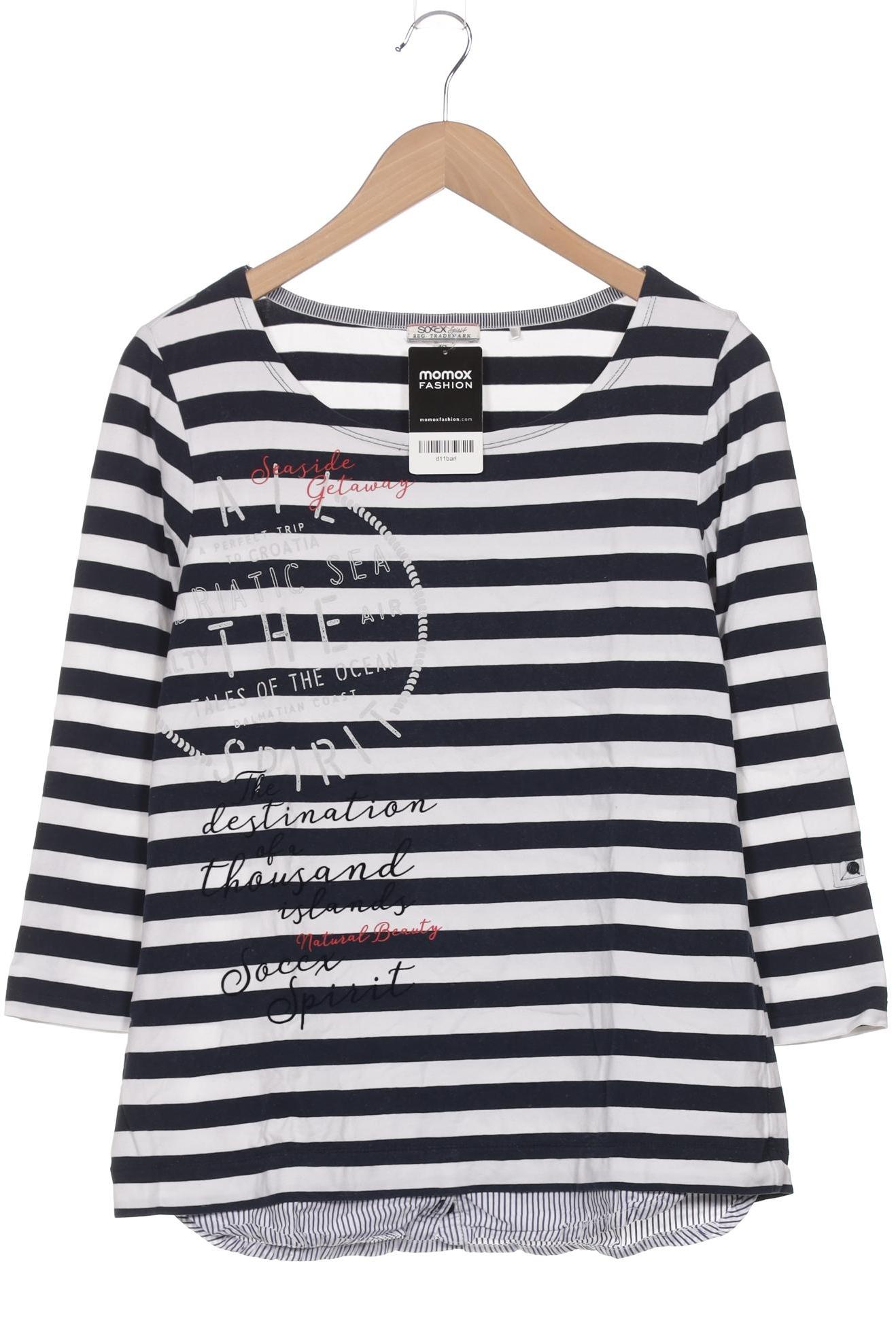 

Soccx Damen Langarmshirt, marineblau, Gr. 40