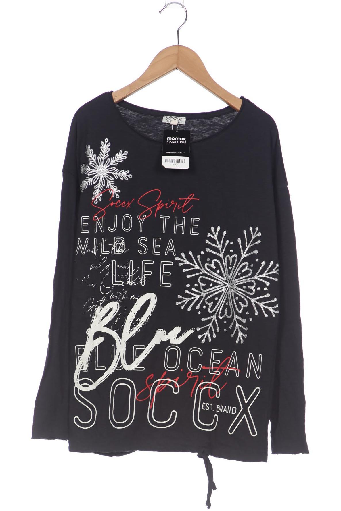 

Soccx Damen Langarmshirt, marineblau, Gr. 34