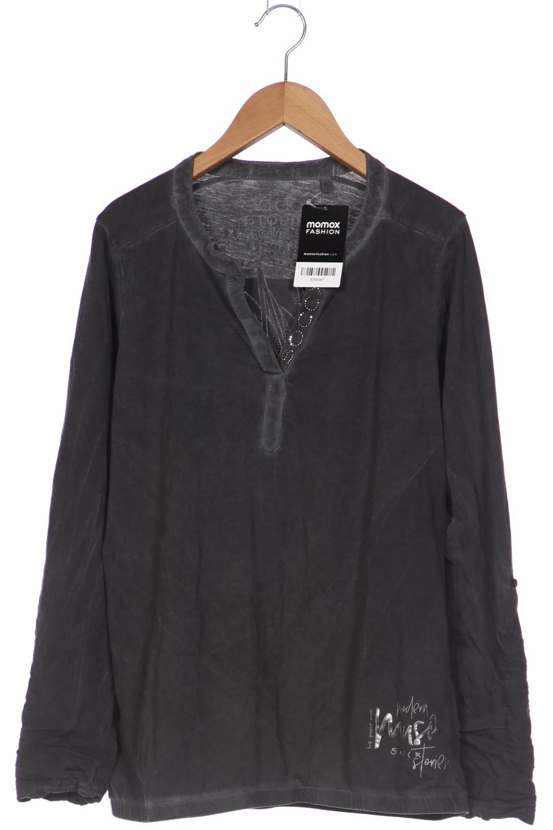 

Soccx Damen Langarmshirt, grau, Gr. 40