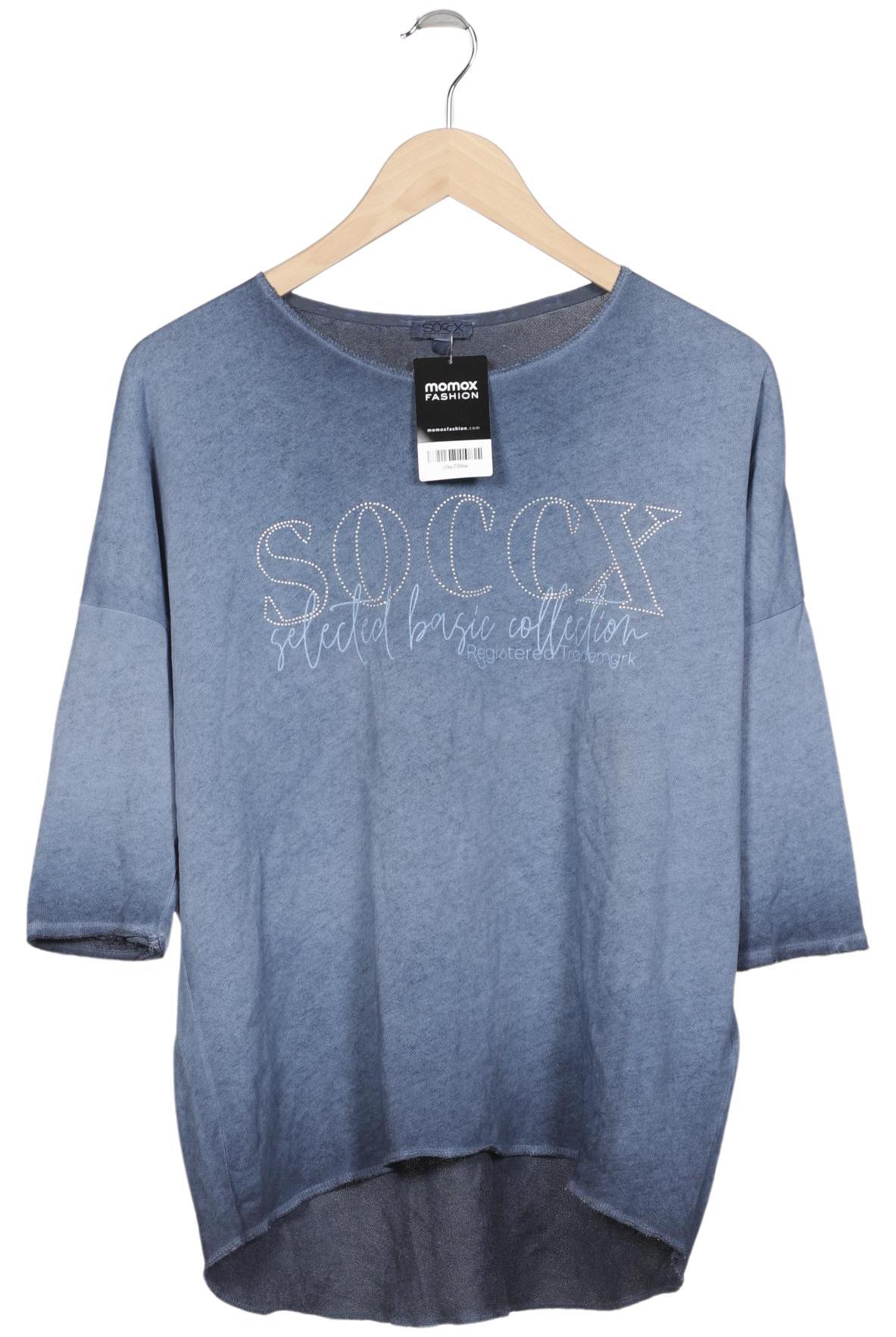 

Soccx Damen Langarmshirt, blau, Gr. 36