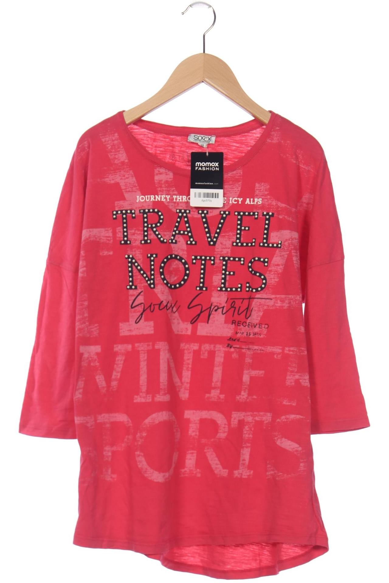

Soccx Damen Langarmshirt, pink, Gr. 38