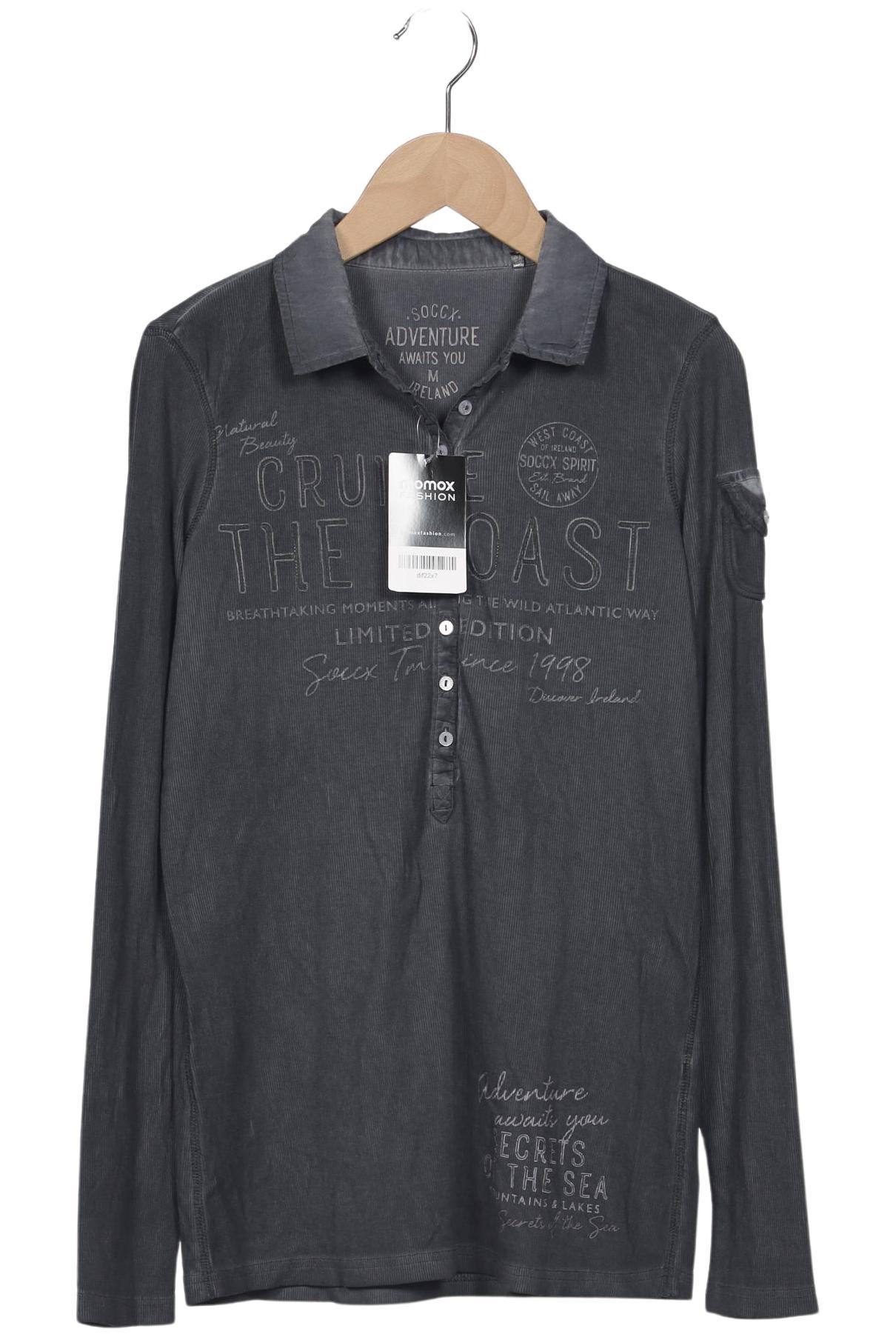 

Soccx Damen Langarmshirt, grau, Gr. 38