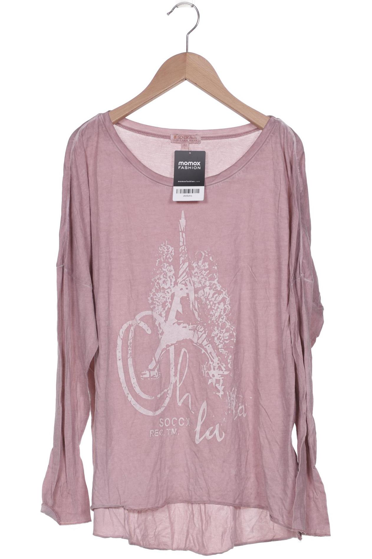 

SOCCX Damen Langarmshirt, pink