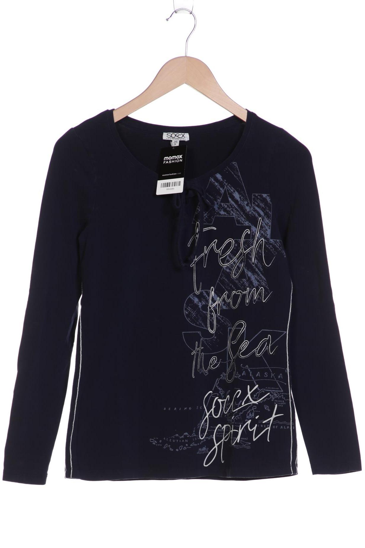 

Soccx Damen Langarmshirt, marineblau, Gr. 36