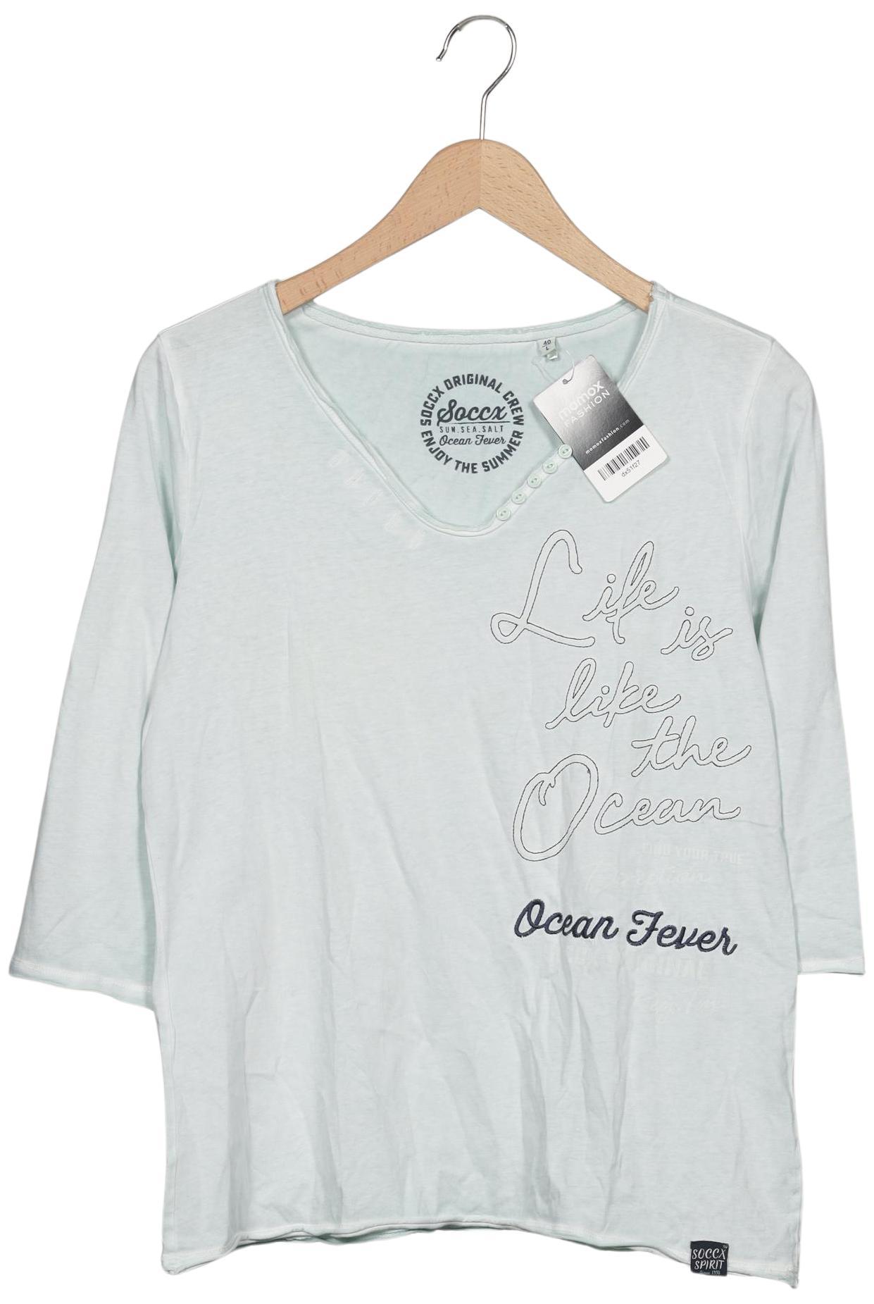 

Soccx Damen Langarmshirt, hellgrün, Gr. 40