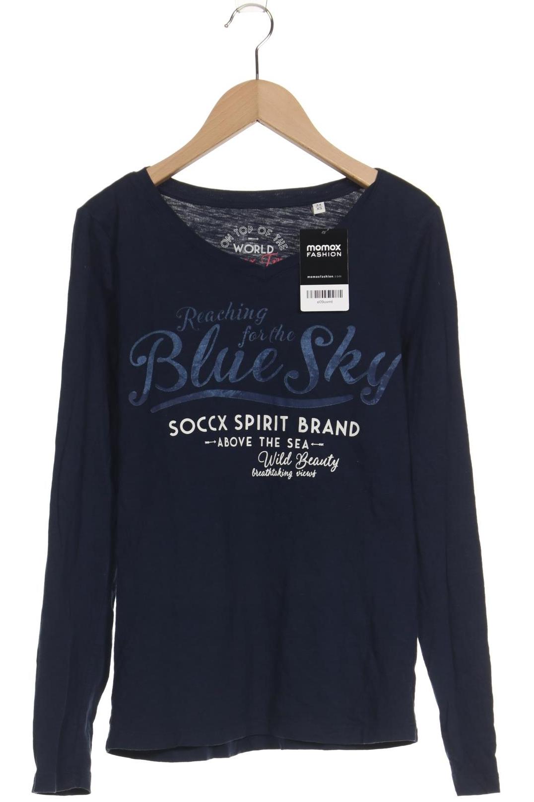 

Soccx Damen Langarmshirt, marineblau, Gr. 34