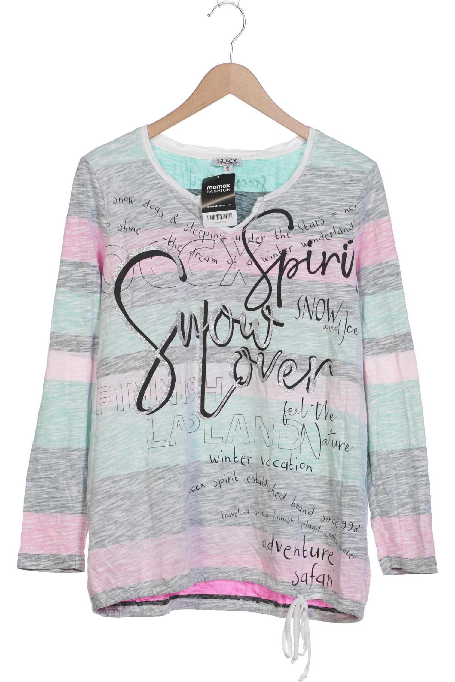 

Soccx Damen Langarmshirt, mehrfarbig, Gr. 42