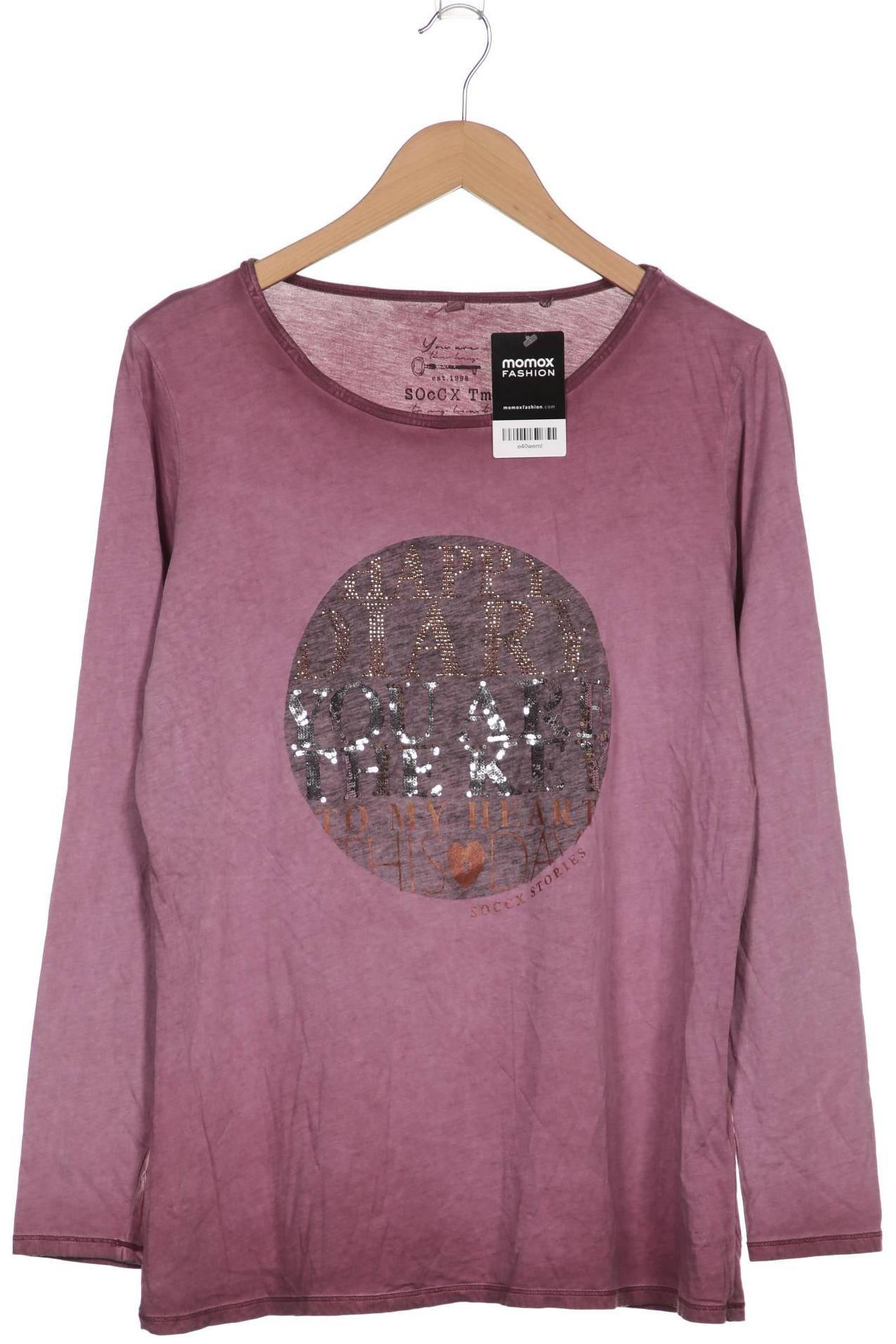 

SOCCX Damen Langarmshirt, pink