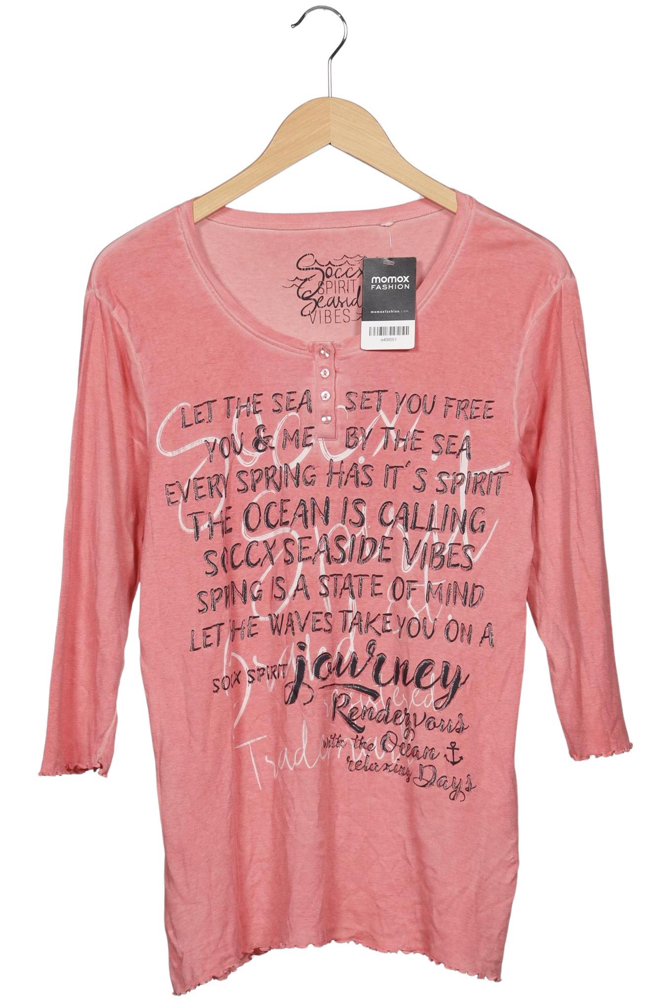 

Soccx Damen Langarmshirt, pink, Gr. 38