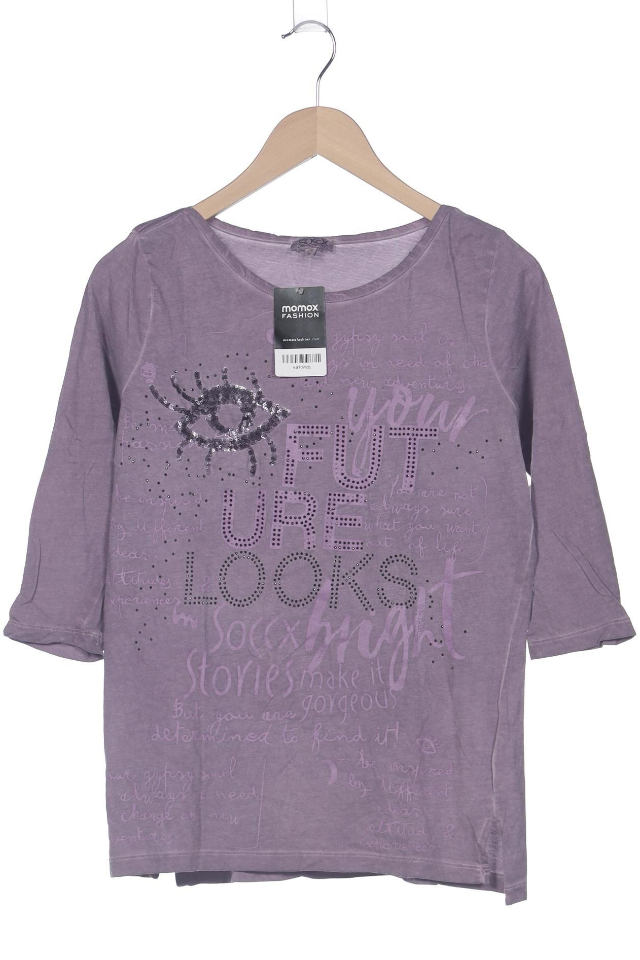 

Soccx Damen Langarmshirt, flieder, Gr. 38