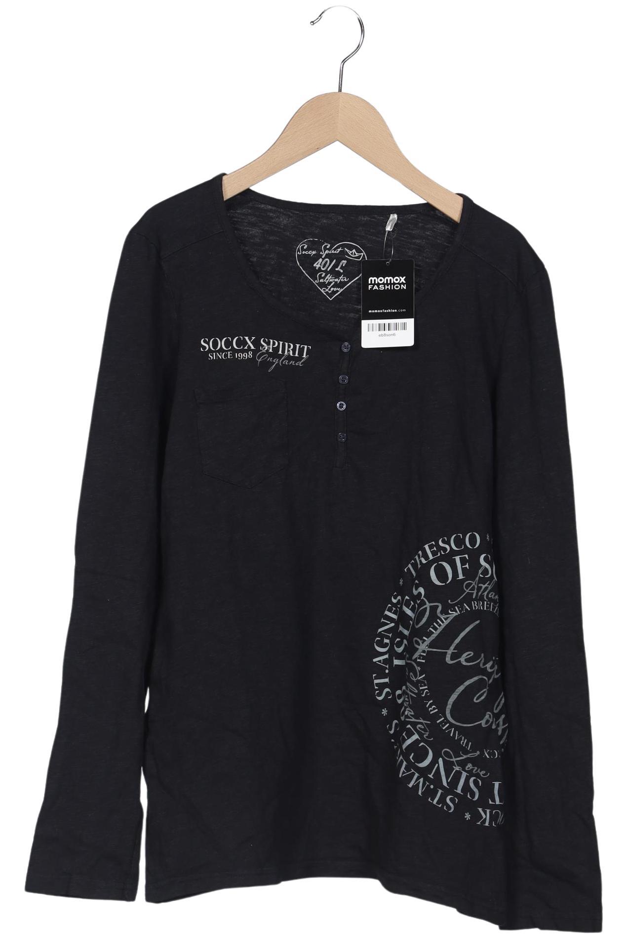 

Soccx Damen Langarmshirt, marineblau, Gr. 40
