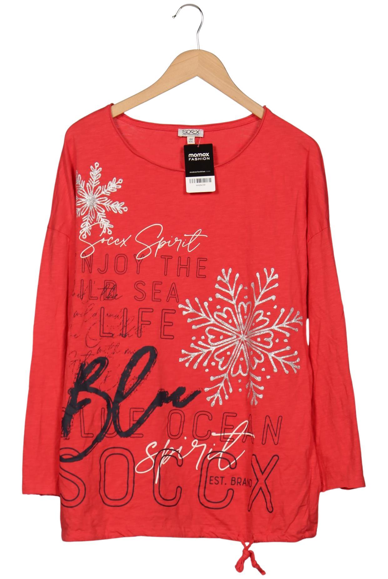 

Soccx Damen Langarmshirt, rot, Gr. 44