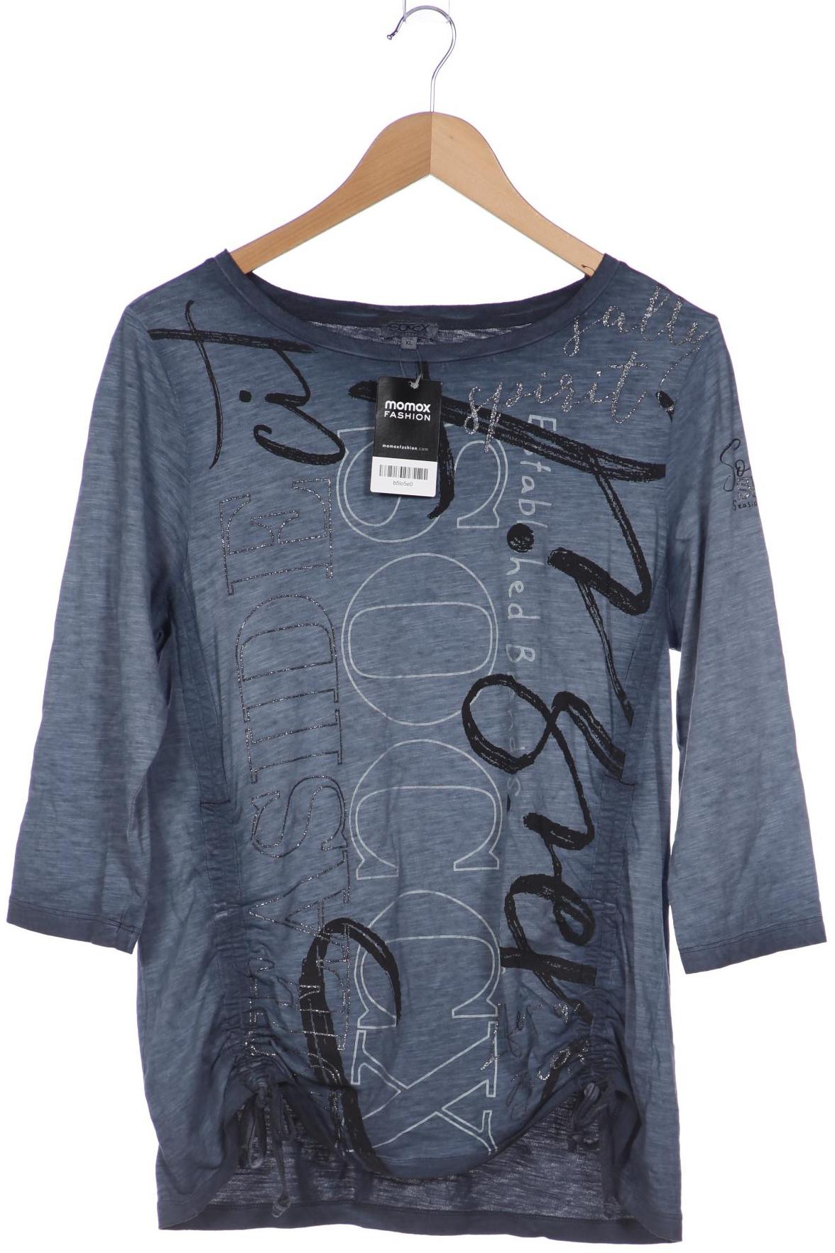 

Soccx Damen Langarmshirt, blau, Gr. 42