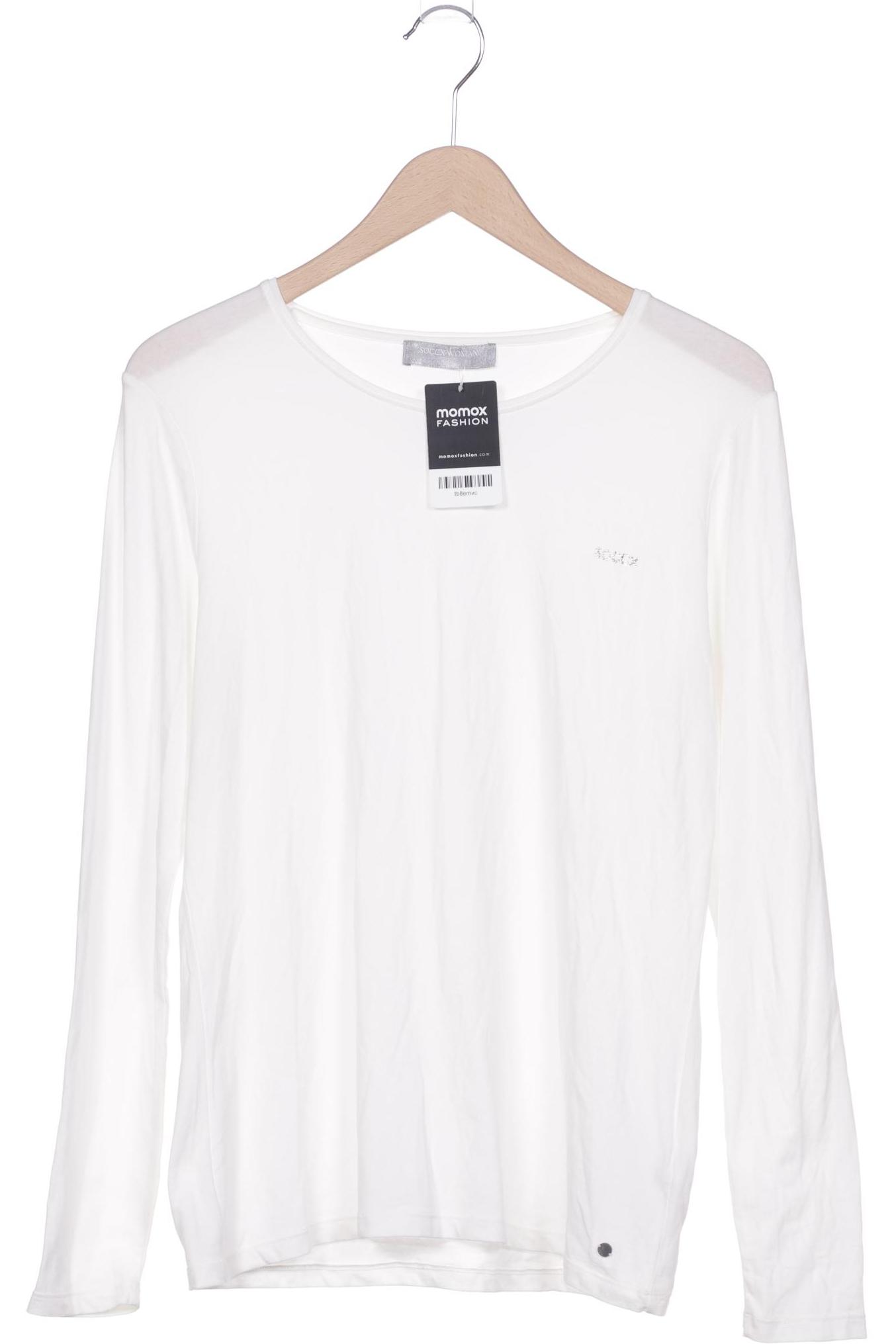 

Soccx Damen Langarmshirt, weiß, Gr. 42