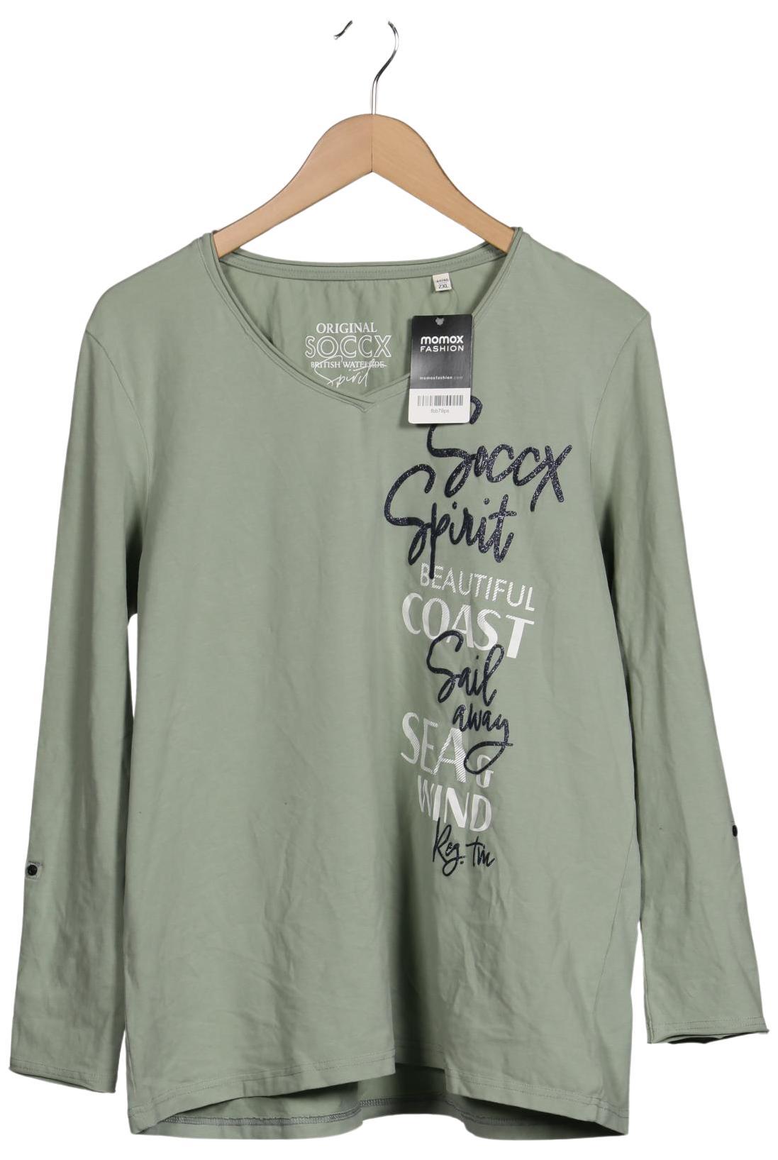 Thumbnail - Soccx Damen Langarmshirt, hellgrün, Gr. 46