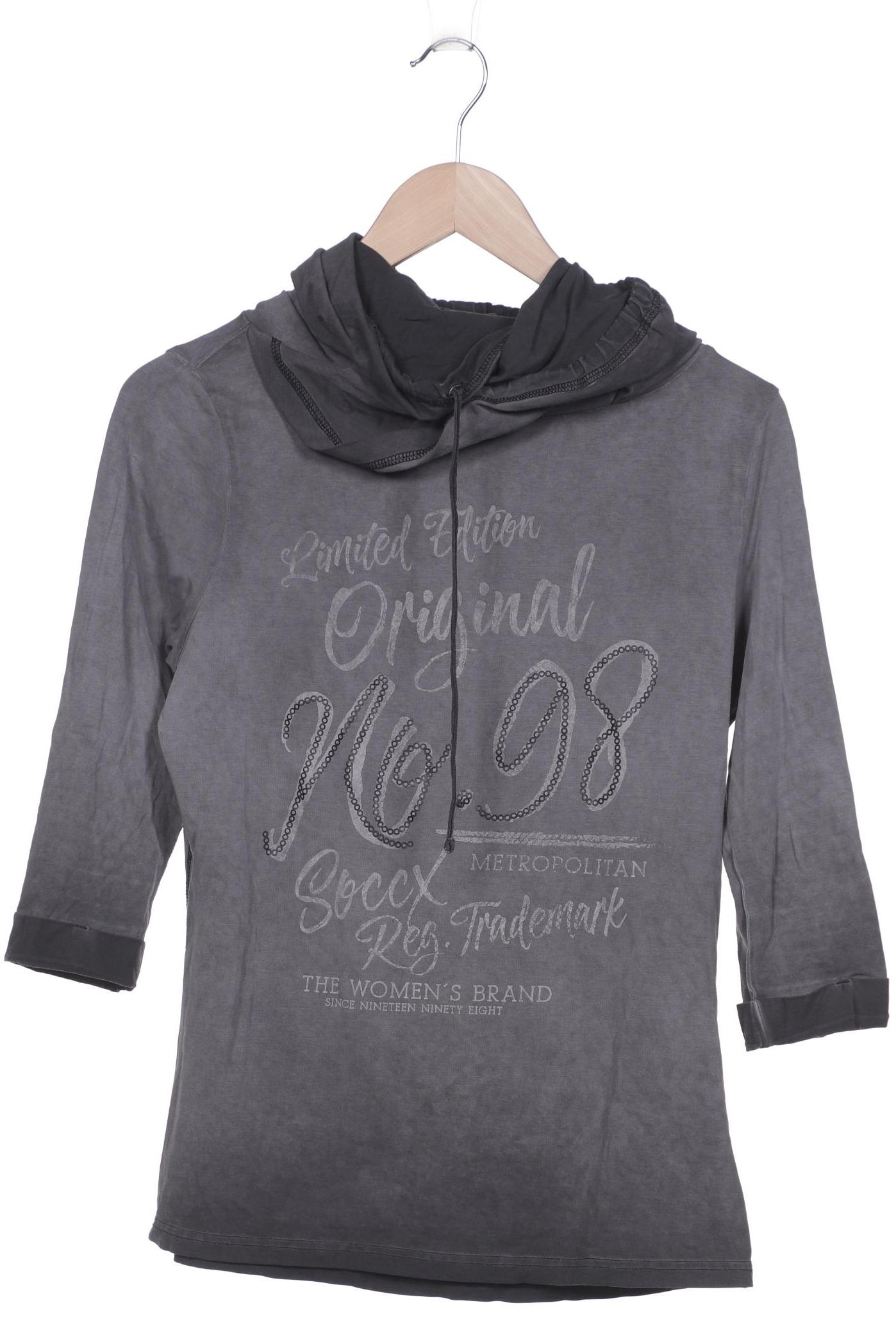 

Soccx Damen Langarmshirt, grau, Gr. 38