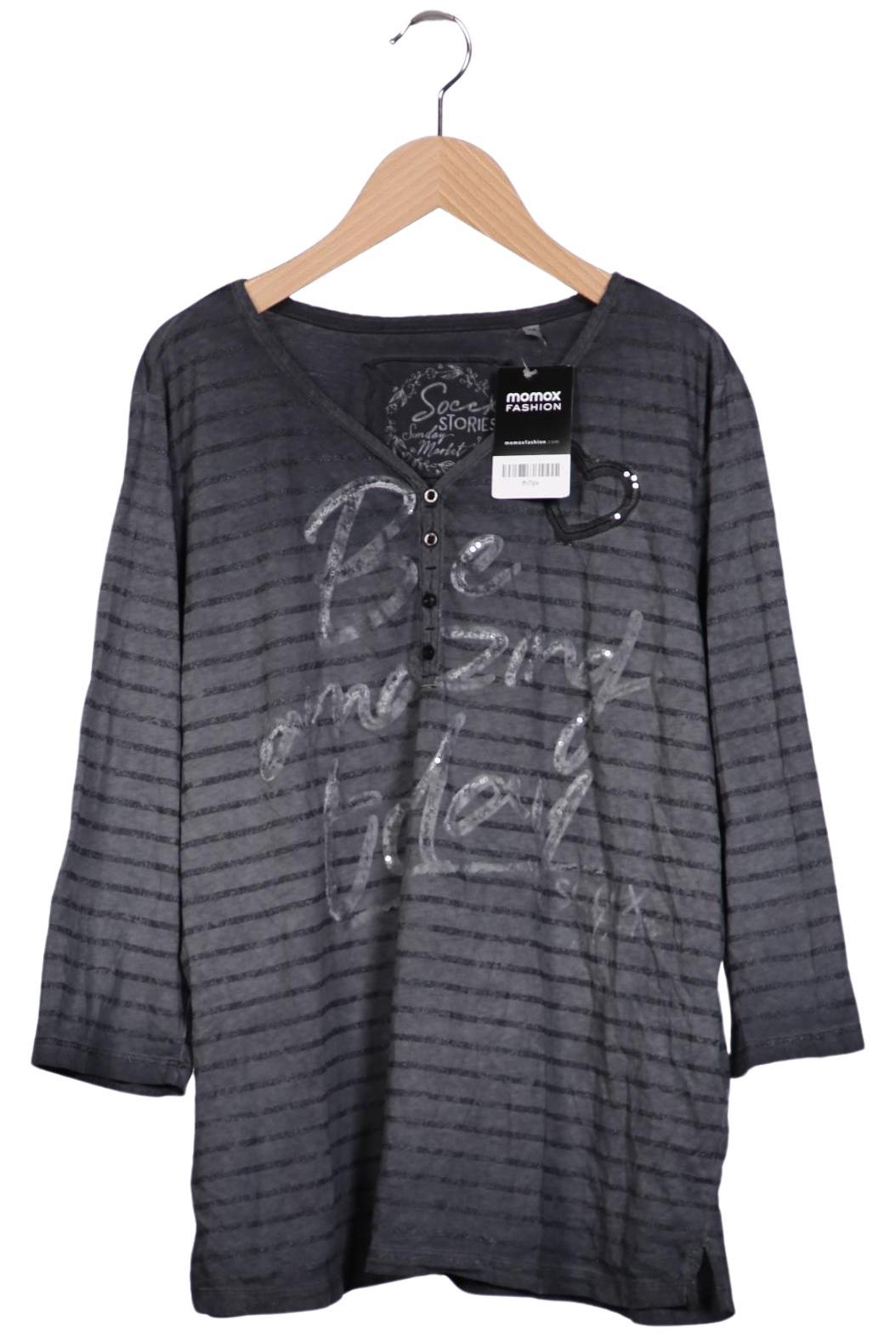 

Soccx Damen Langarmshirt, grau, Gr. 44