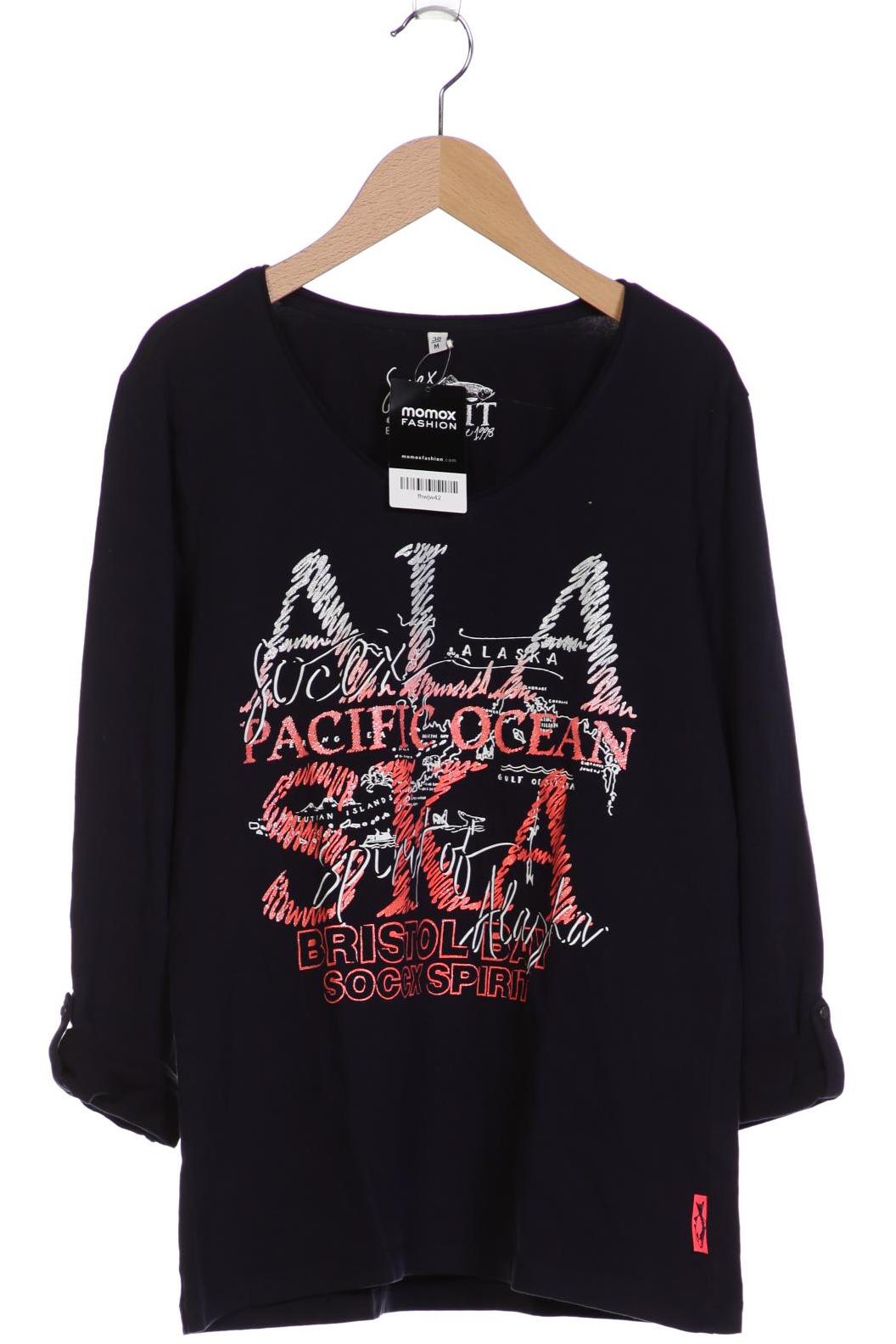 

Soccx Damen Langarmshirt, marineblau, Gr. 38