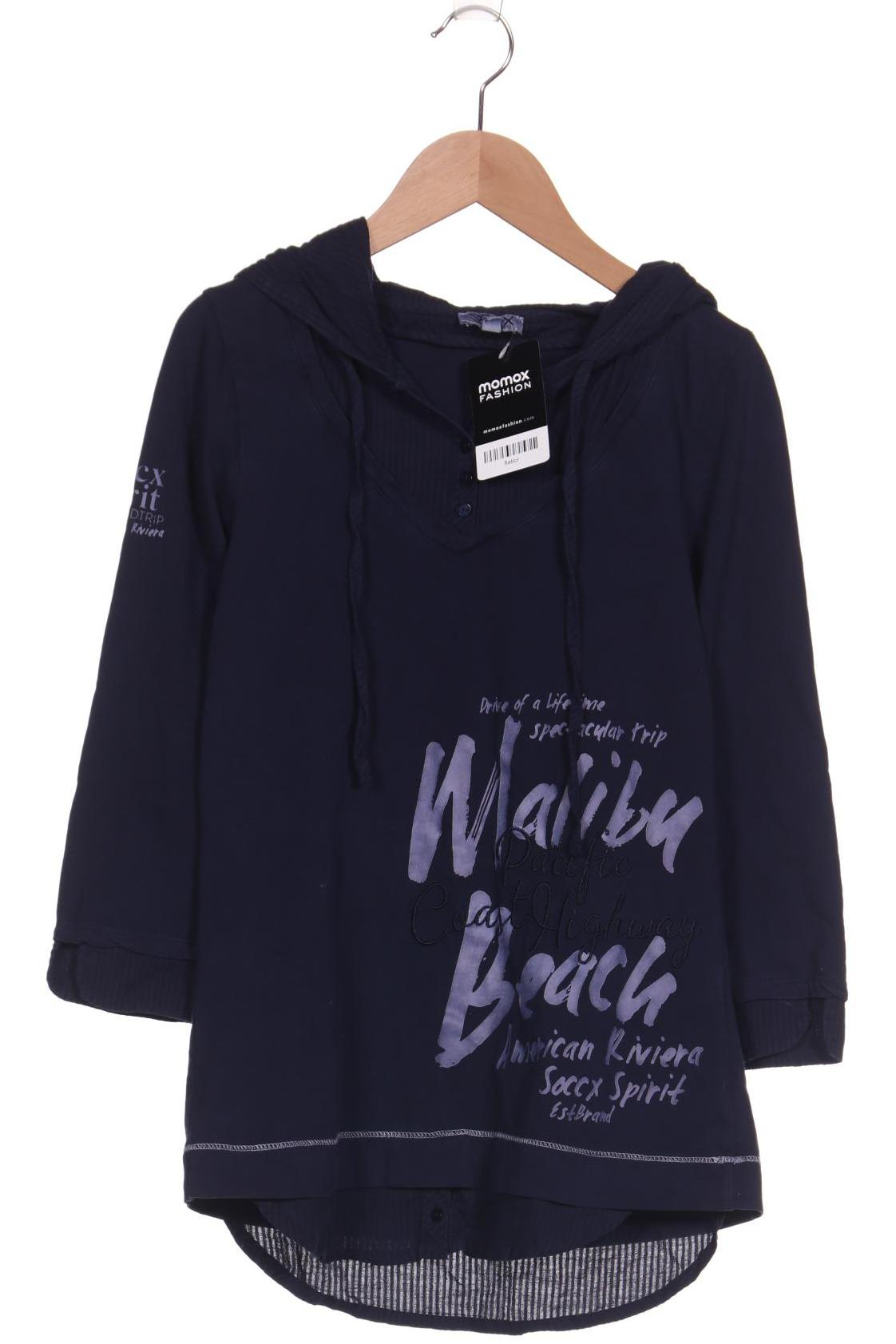 

SOCCX Damen Langarmshirt, marineblau
