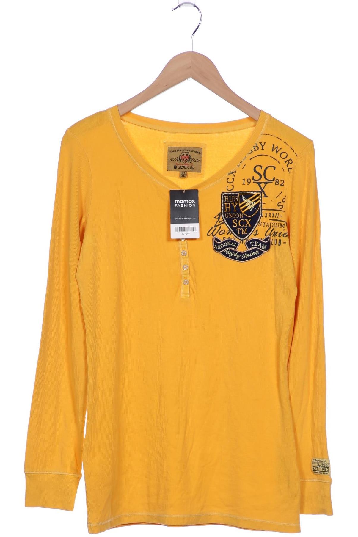 

Soccx Damen Langarmshirt, gelb, Gr. 42