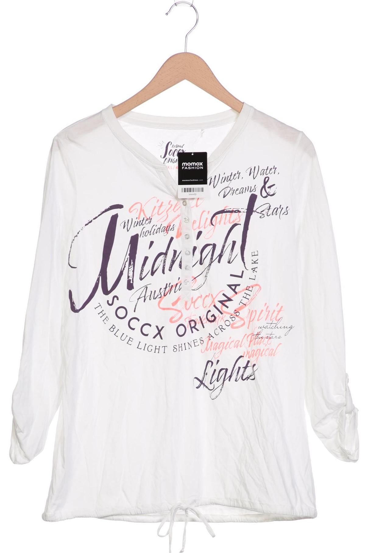 

Soccx Damen Langarmshirt, weiß, Gr. 42