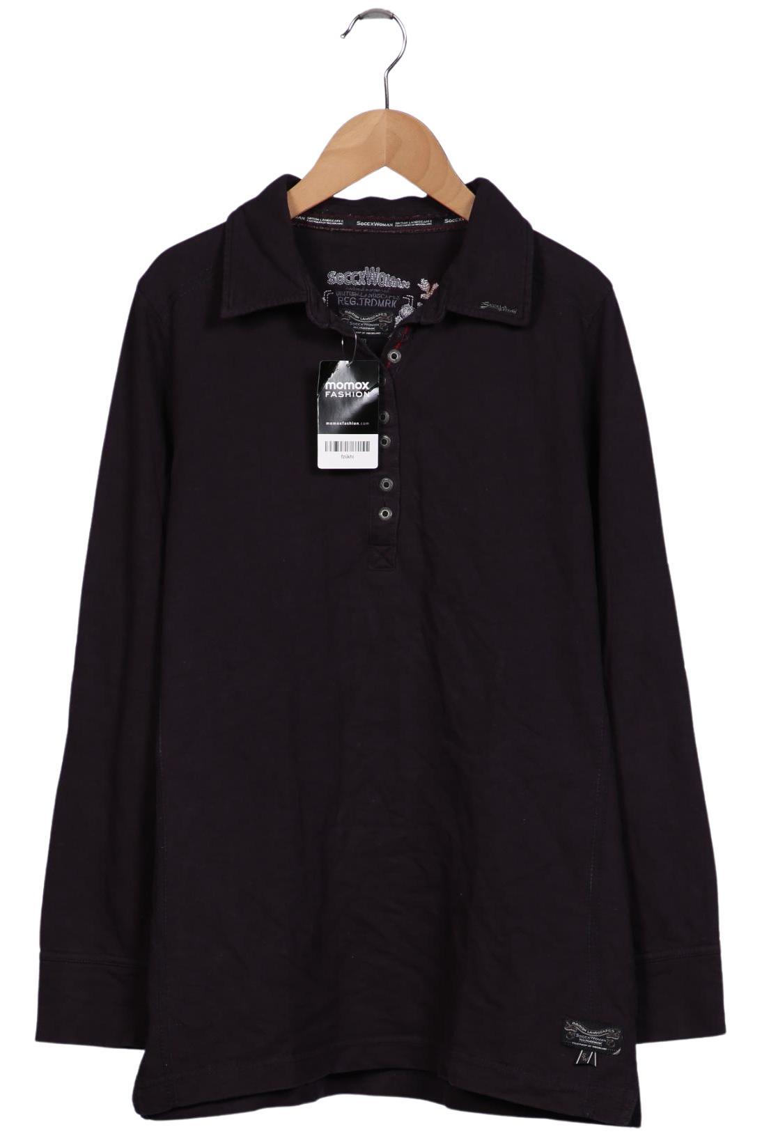 

Soccx Damen Langarmshirt, schwarz, Gr. 40