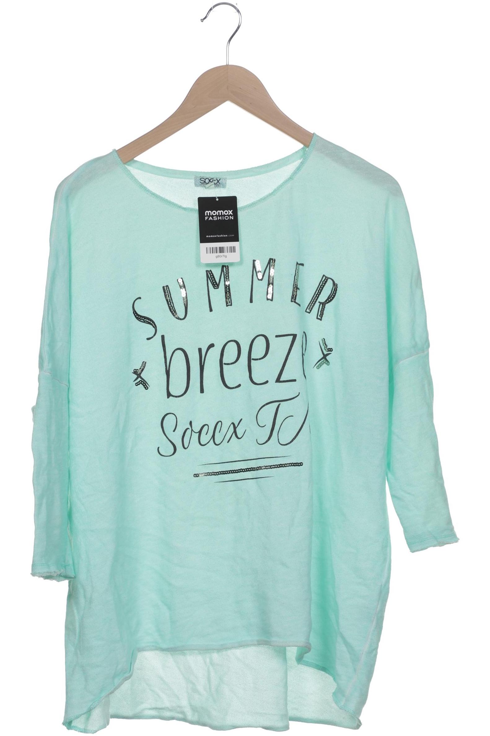 

Soccx Damen Langarmshirt, hellgrün, Gr. 40