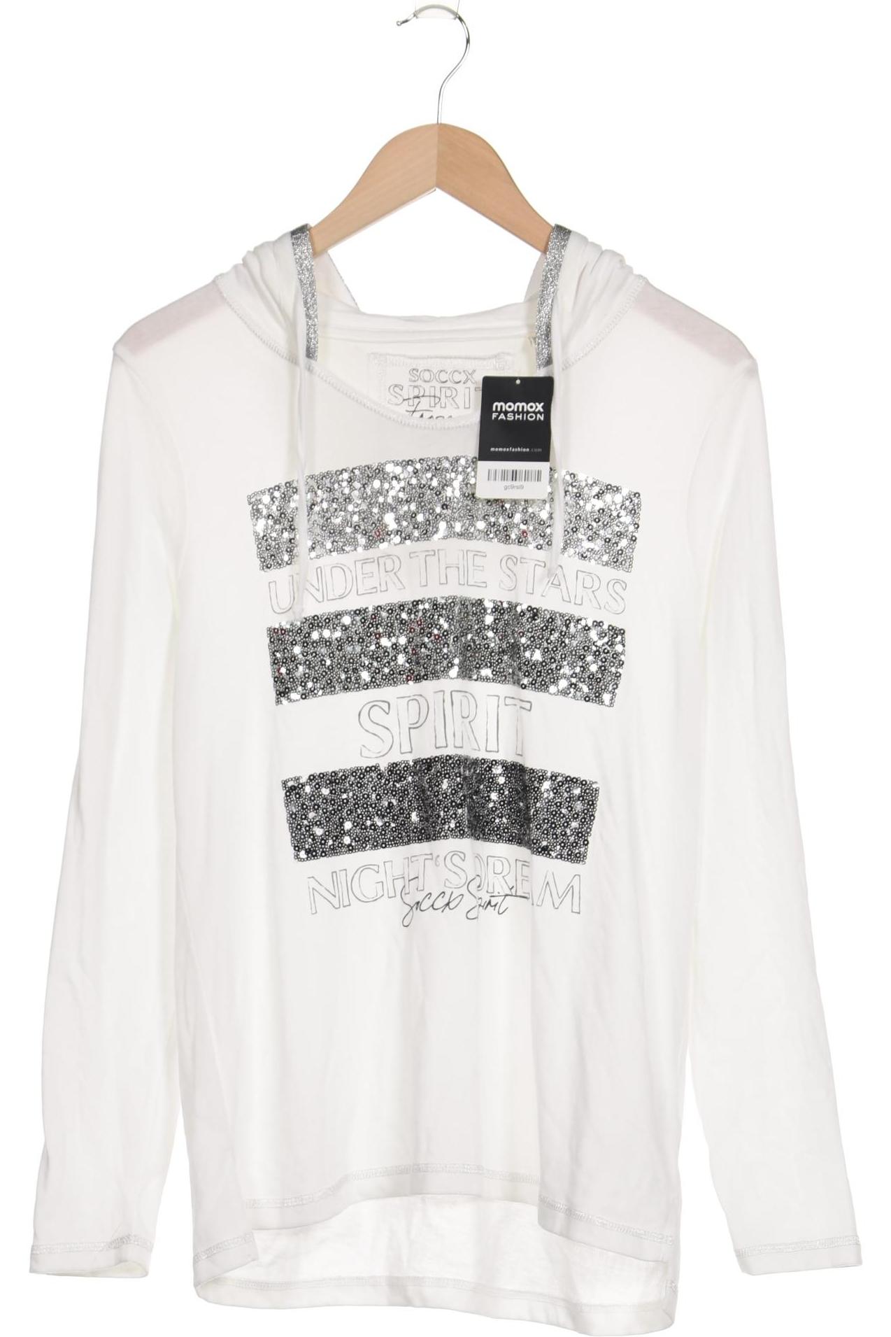 

Soccx Damen Langarmshirt, weiß, Gr. 40