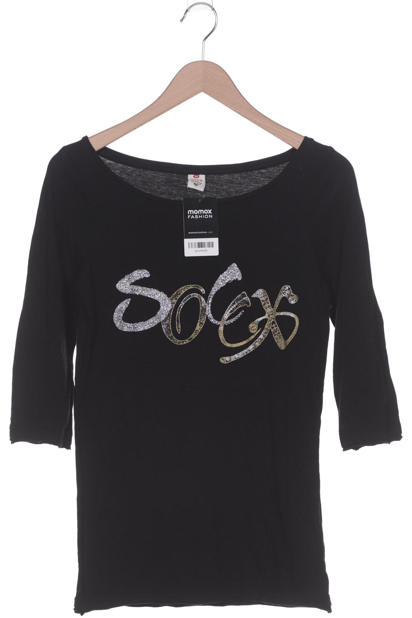 

Soccx Damen Langarmshirt, schwarz, Gr. 38