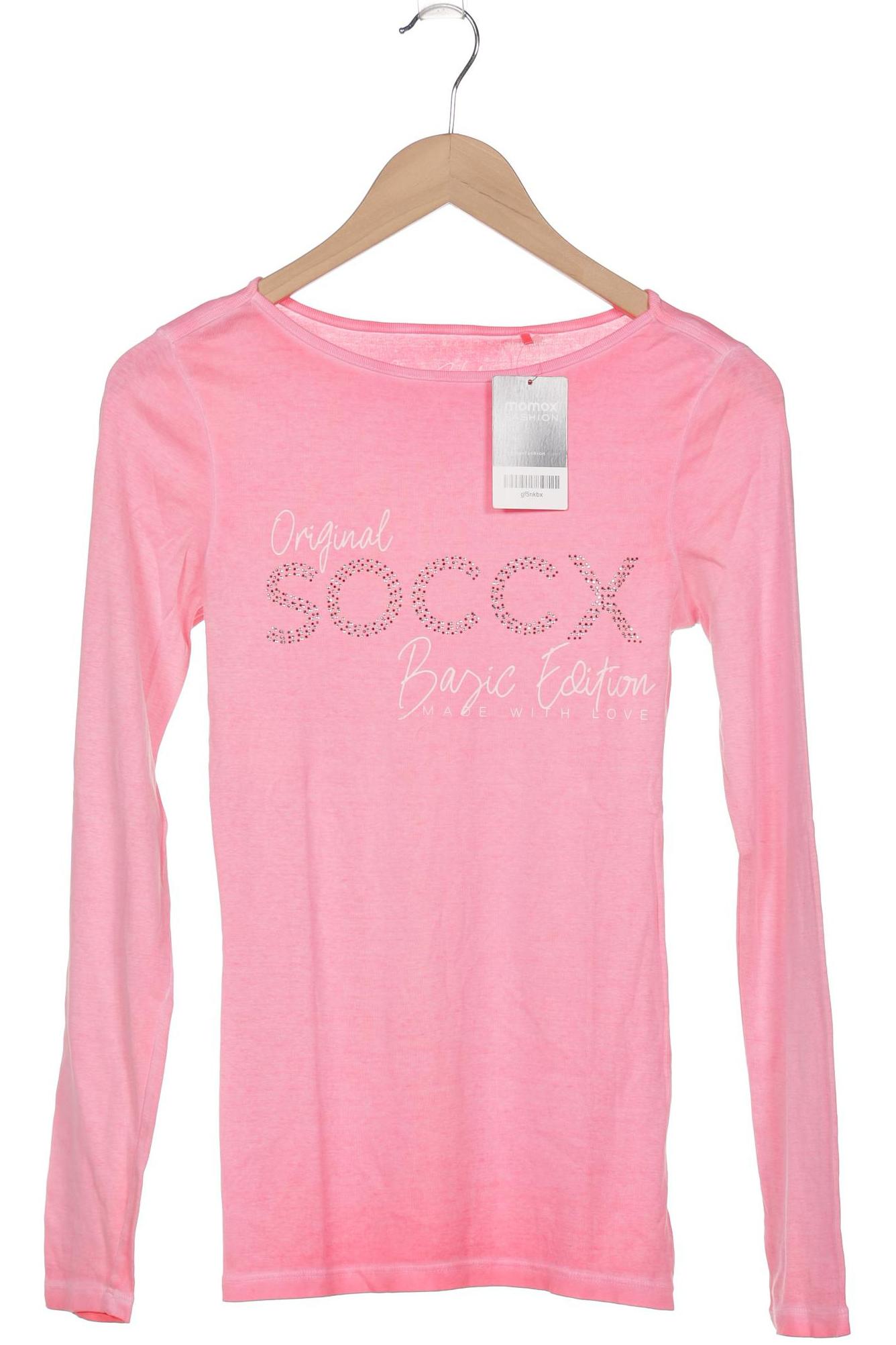 

Soccx Damen Langarmshirt, pink, Gr. 38