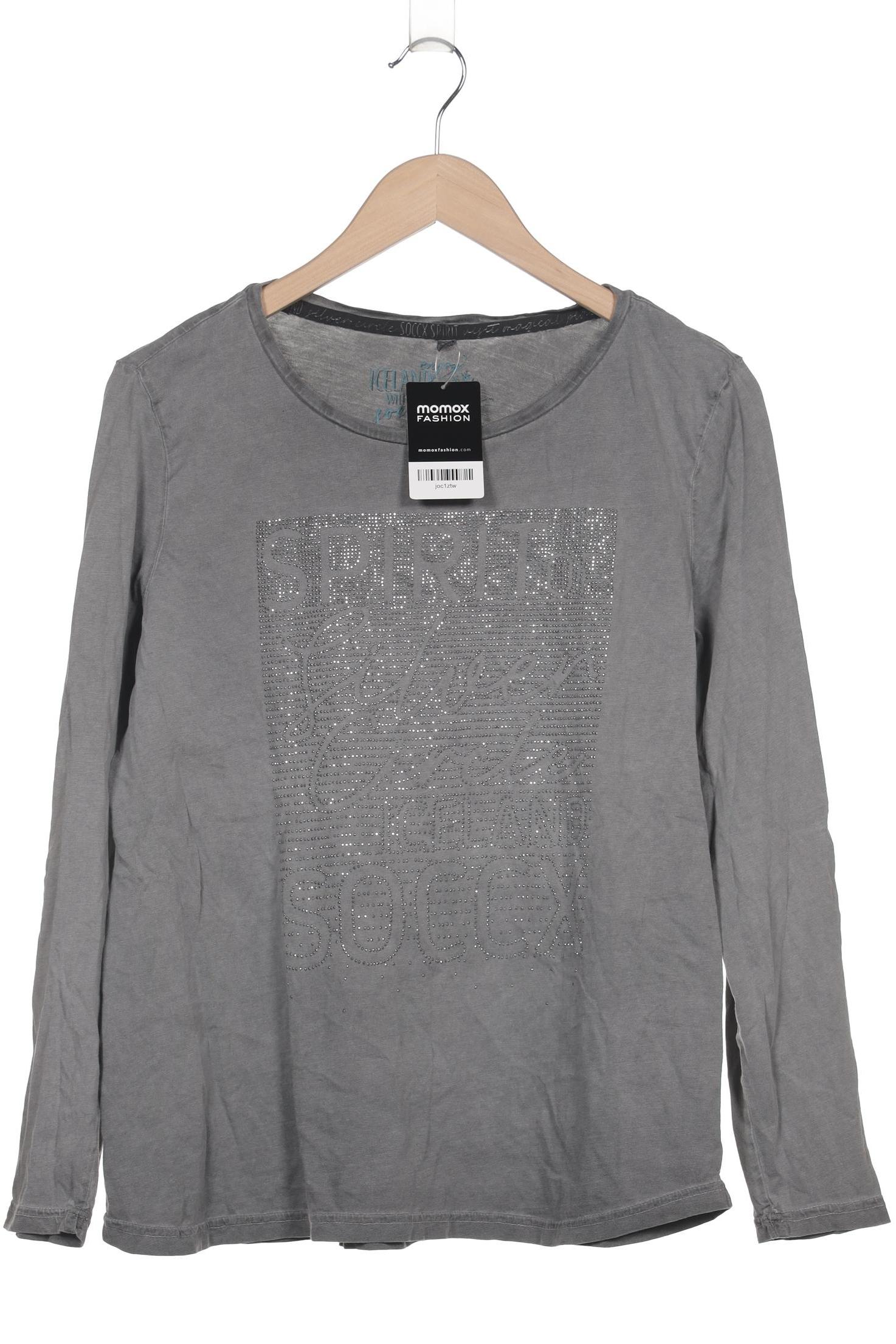 

Soccx Damen Langarmshirt, grau, Gr. 44