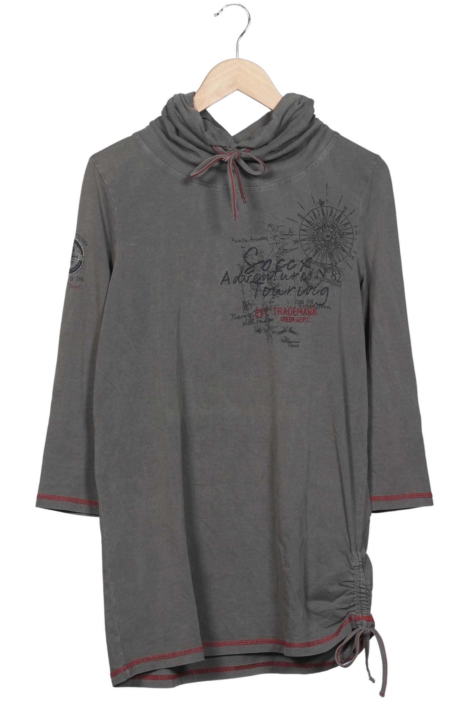 

Soccx Damen Langarmshirt, grau, Gr. 40