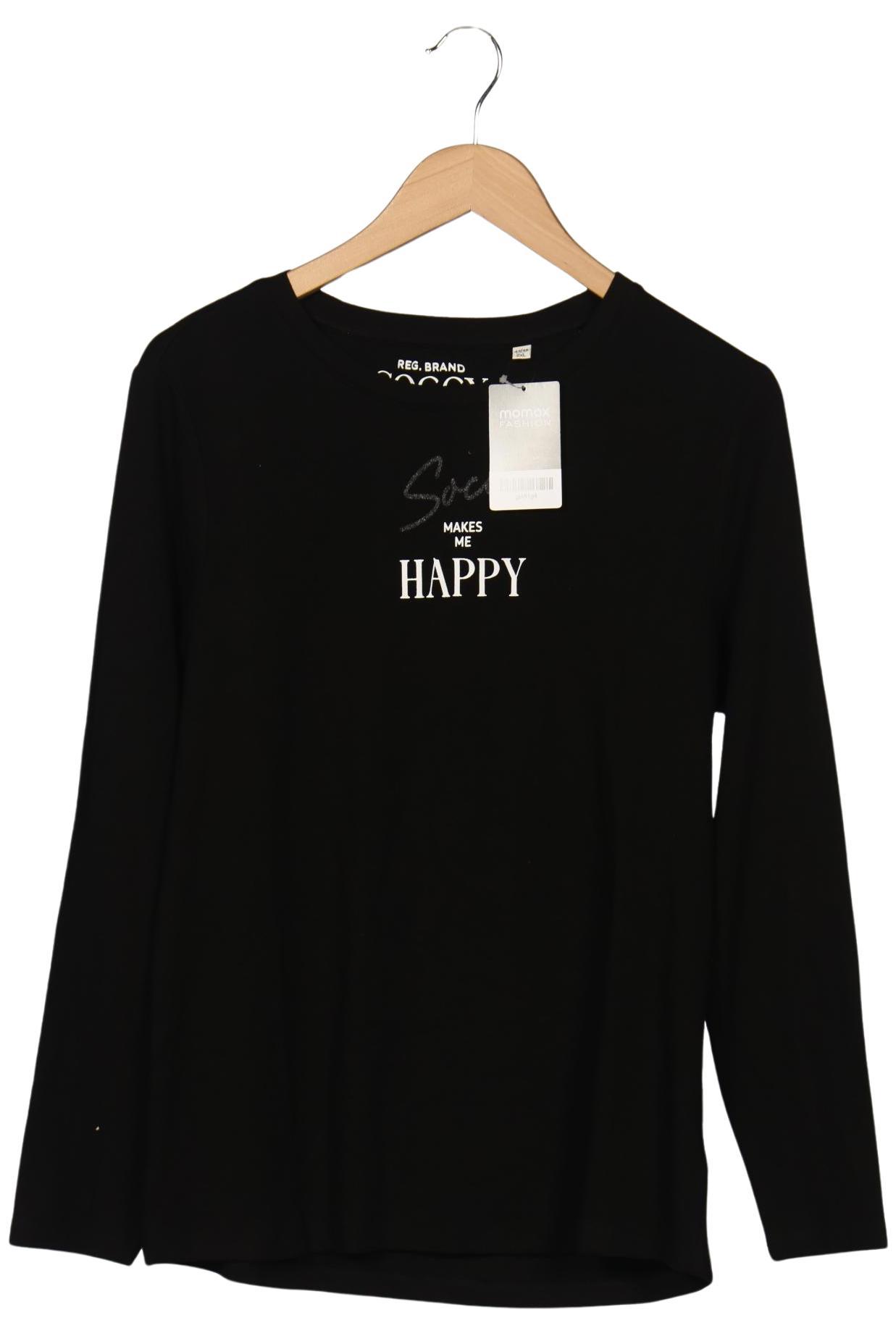 

Soccx Damen Langarmshirt, schwarz, Gr. 46
