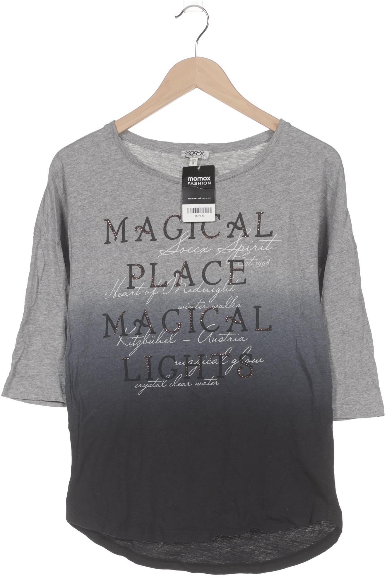 

Soccx Damen Langarmshirt, grau, Gr. 36