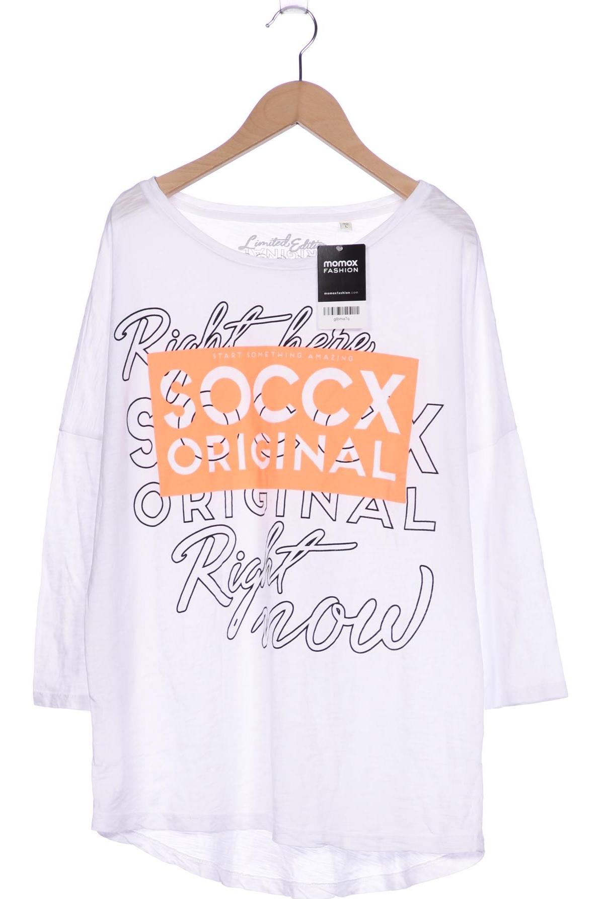 

Soccx Damen Langarmshirt, weiß, Gr. 40
