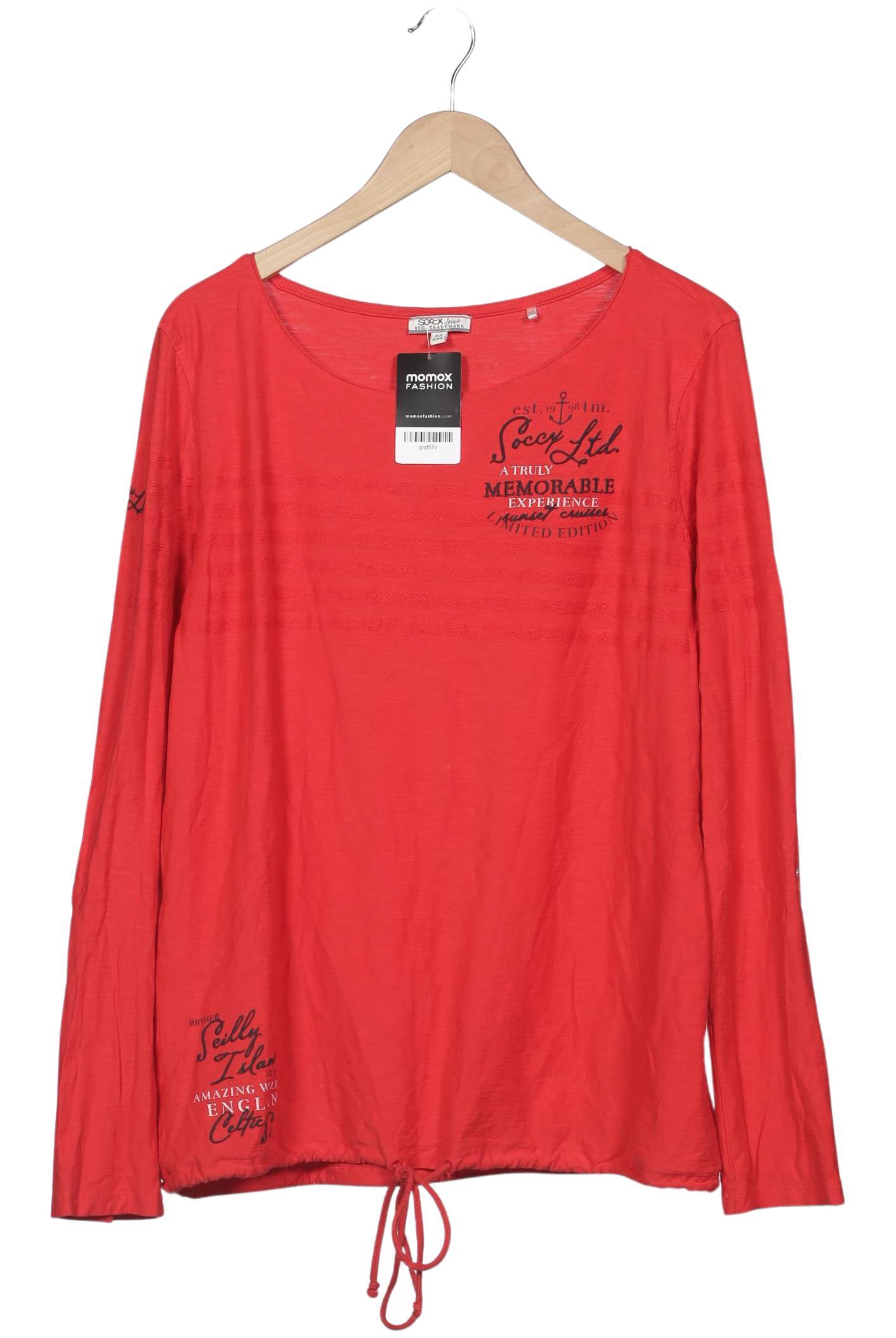 

Soccx Damen Langarmshirt, rot, Gr. 44