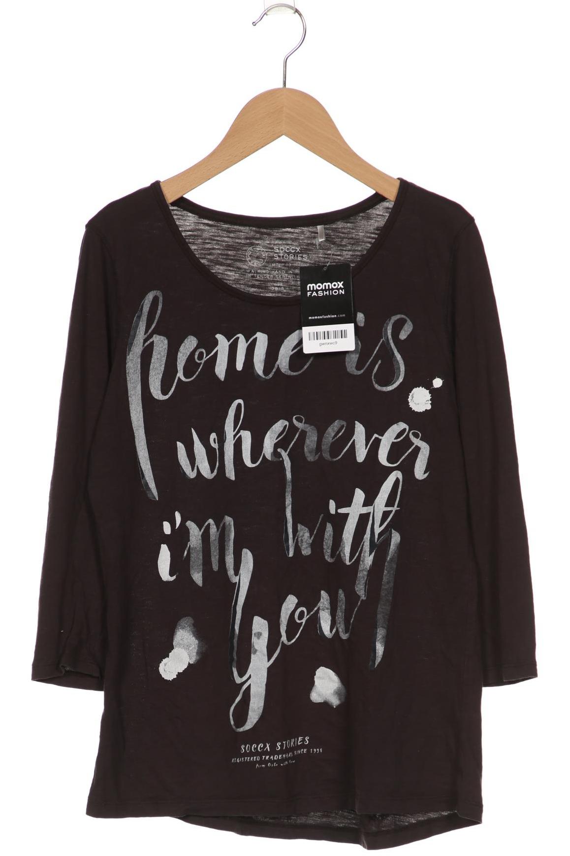 

Soccx Damen Langarmshirt, grau, Gr. 36