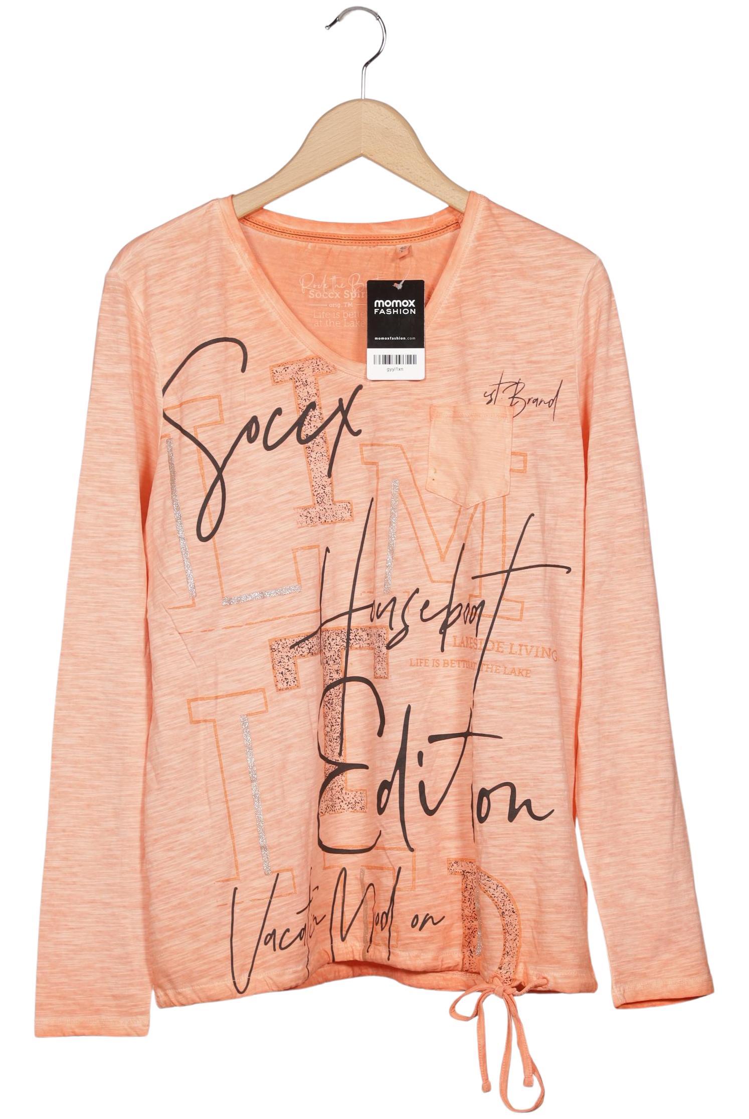 

Soccx Damen Langarmshirt, orange, Gr. 40