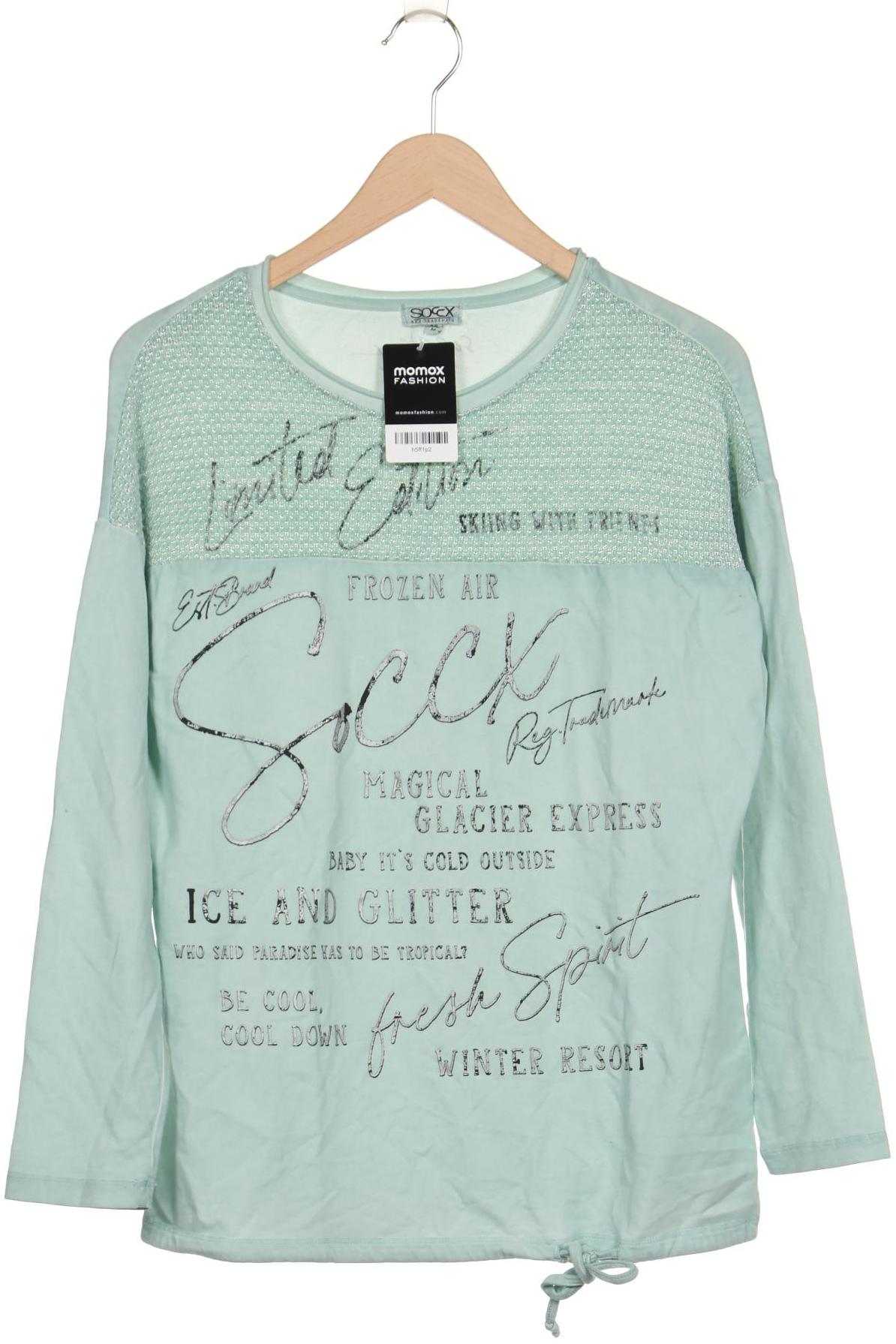 

Soccx Damen Langarmshirt, hellgrün, Gr. 38