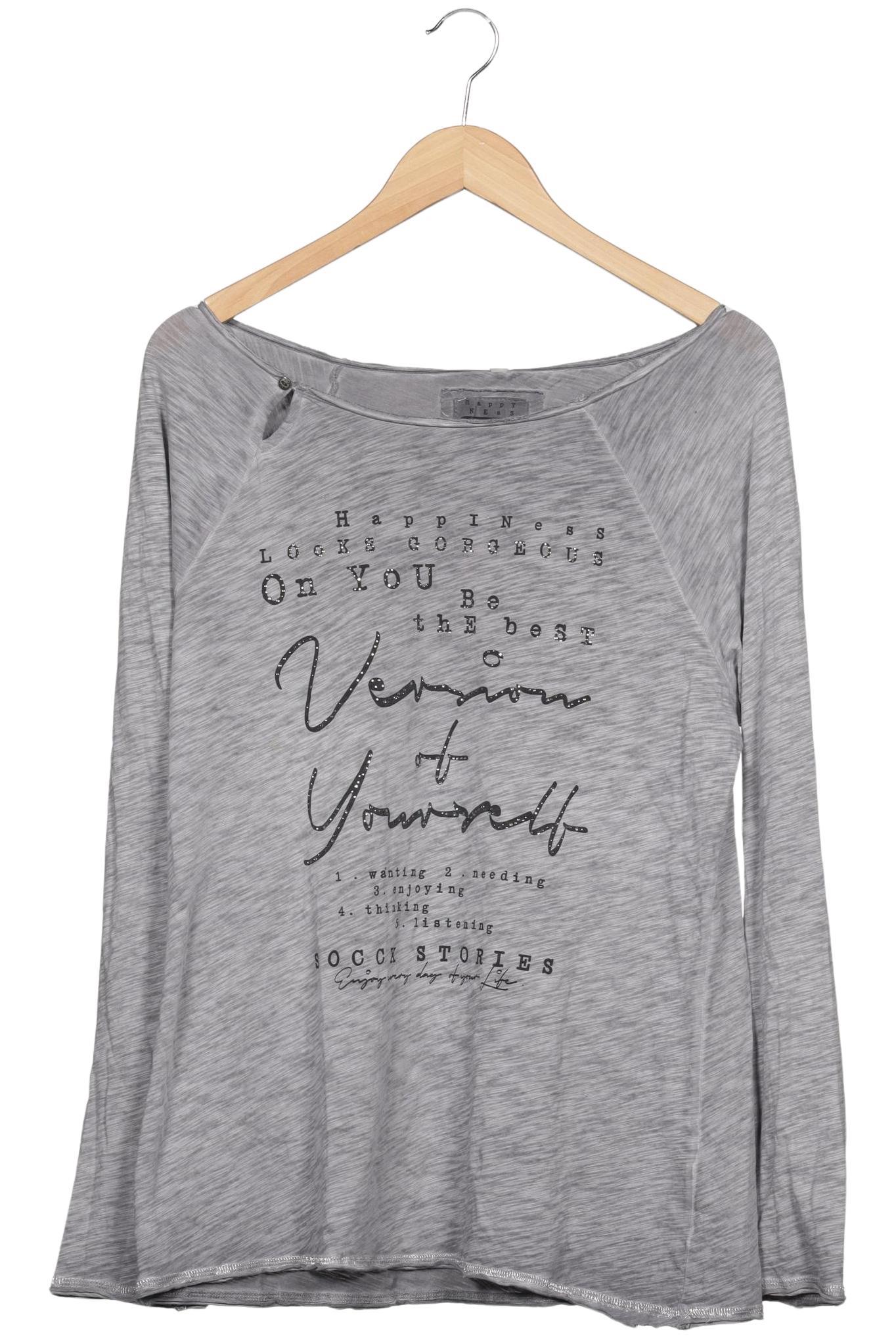 

Soccx Damen Langarmshirt, grau, Gr. 44