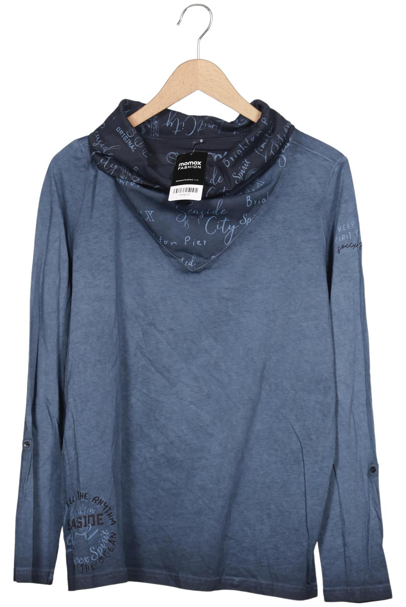 

Soccx Damen Langarmshirt, blau, Gr. 44