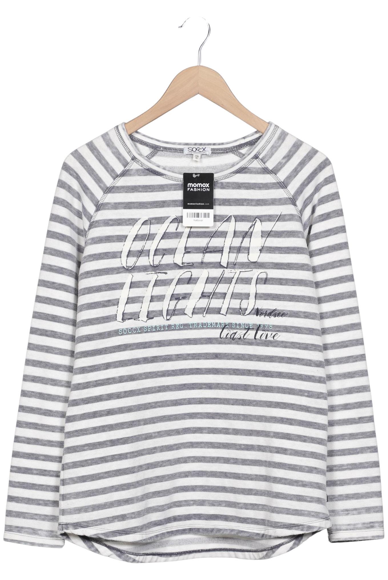 

Soccx Damen Langarmshirt, weiß, Gr. 38